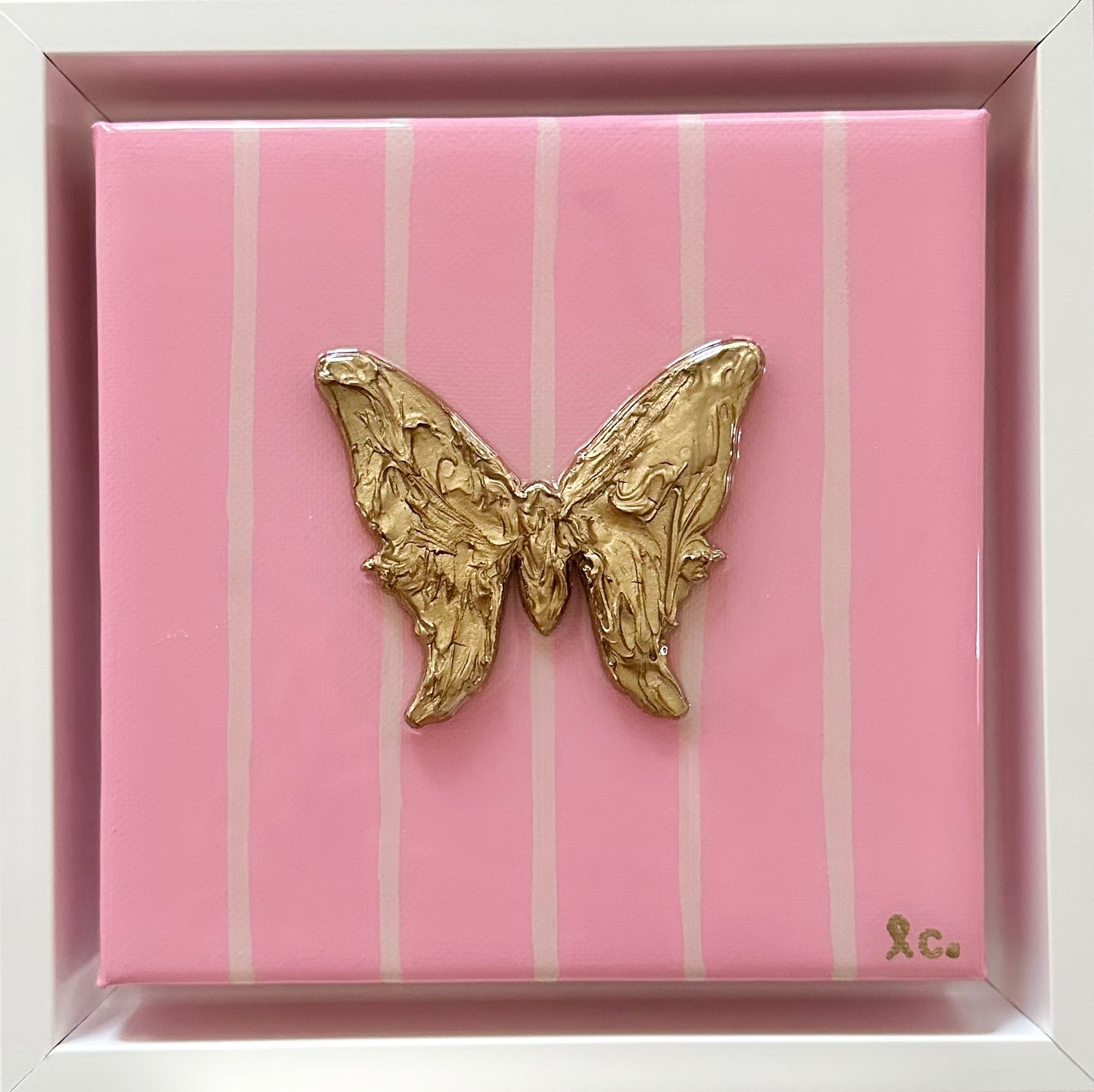Textured Butterfly 6x6 (framed)
