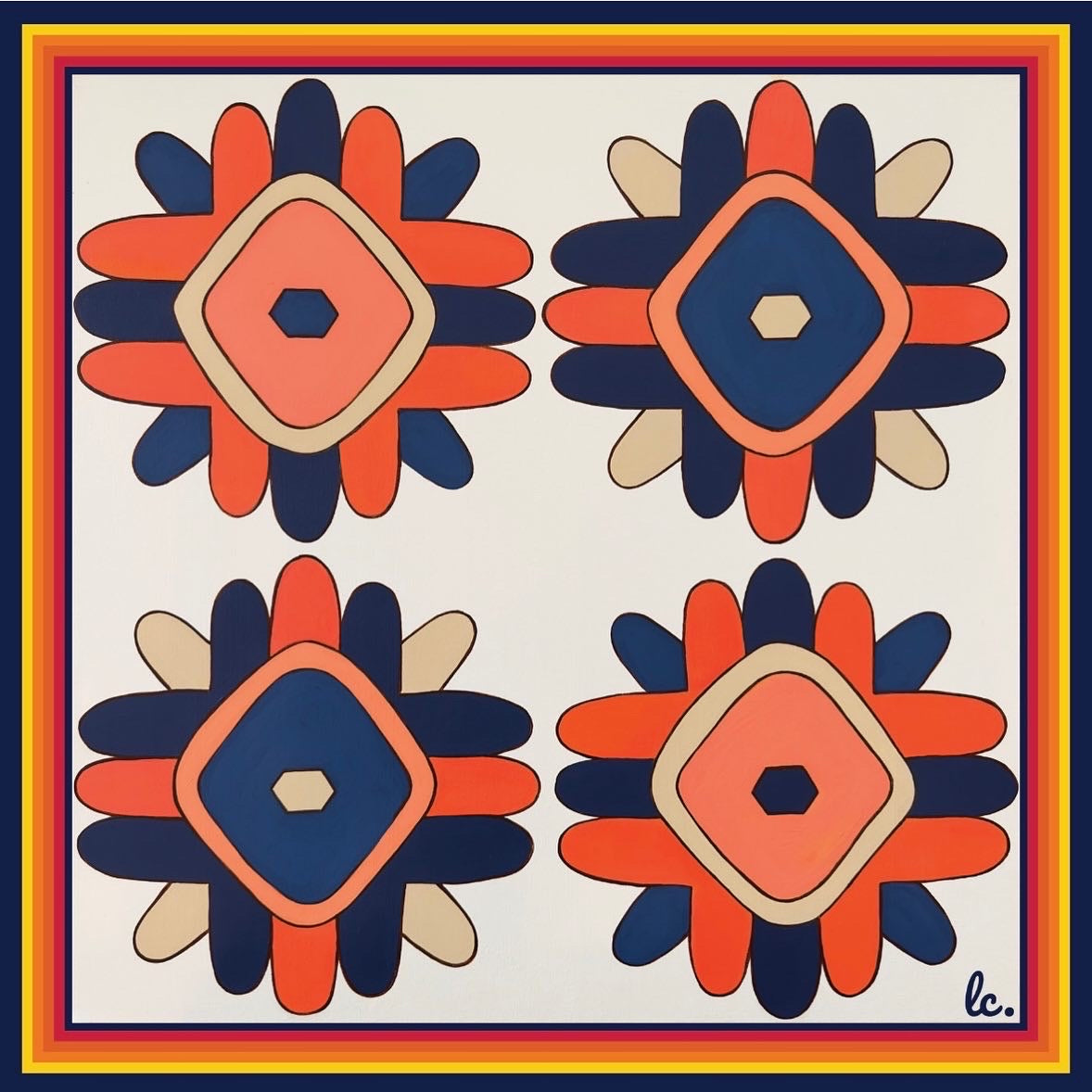 Round Top Wildflowers Scarf (Astros Throwback)