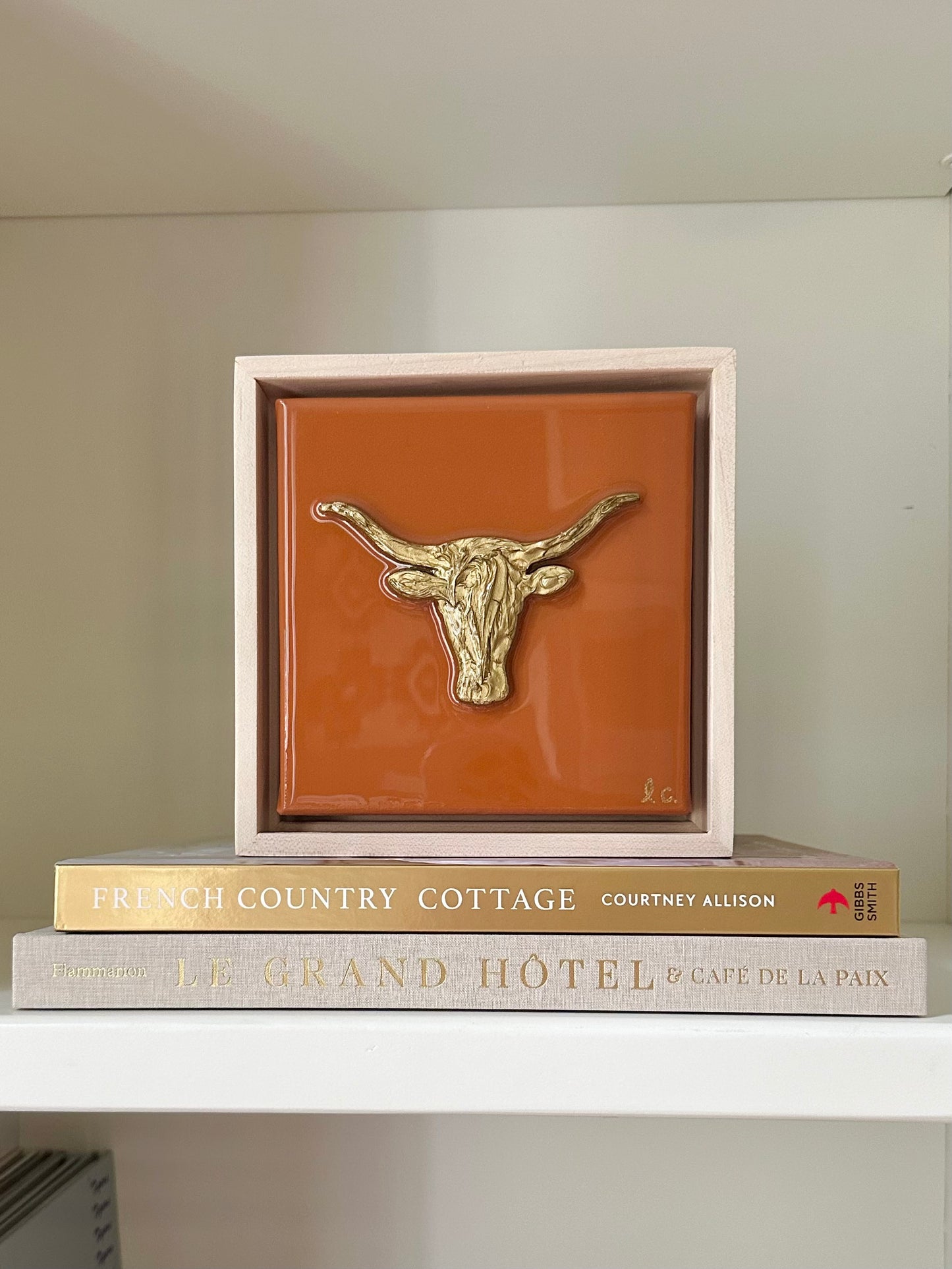 Gameday Textured Longhorn 6x6 (framed)