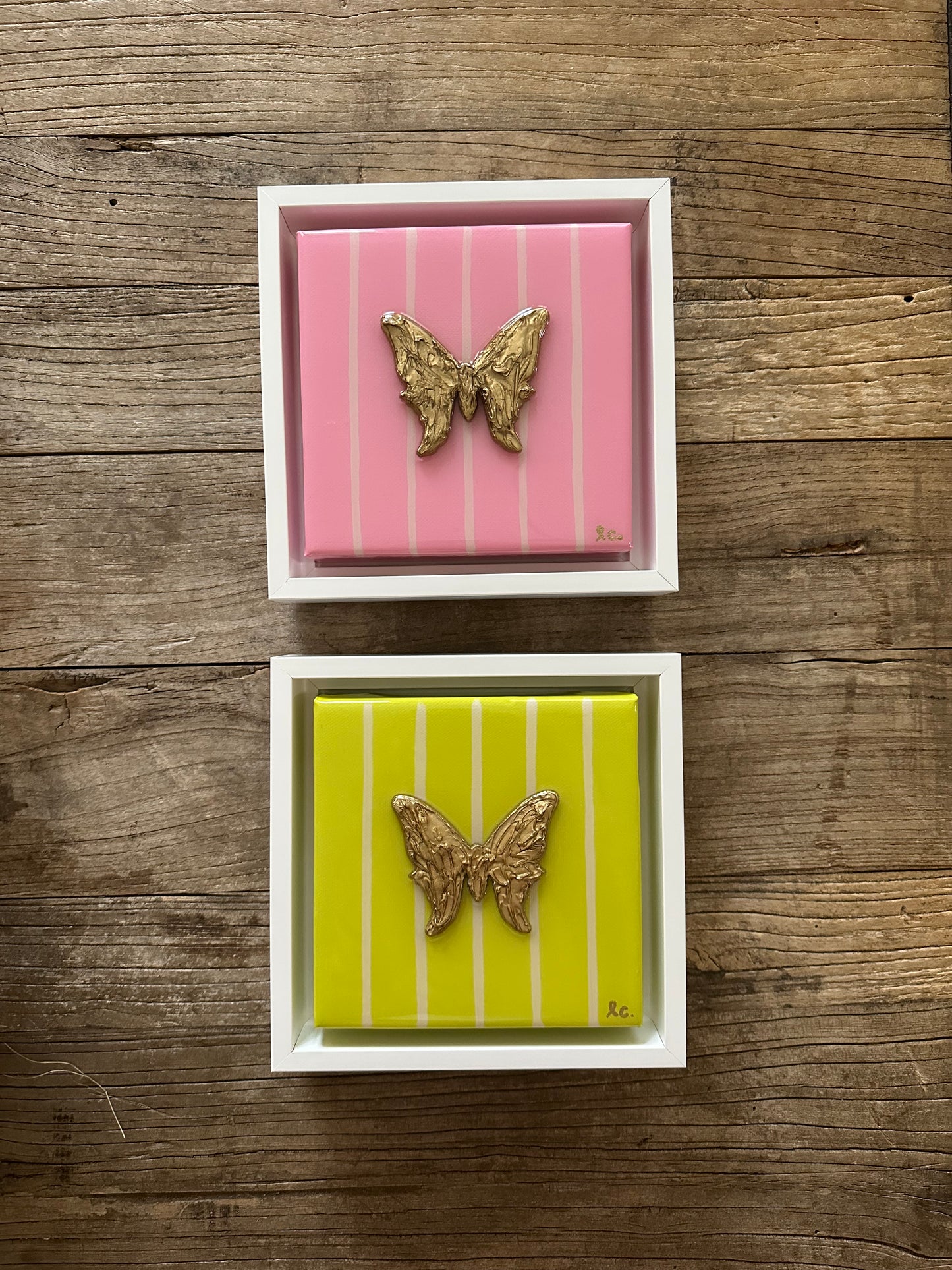 Textured Butterfly 6x6 (framed)