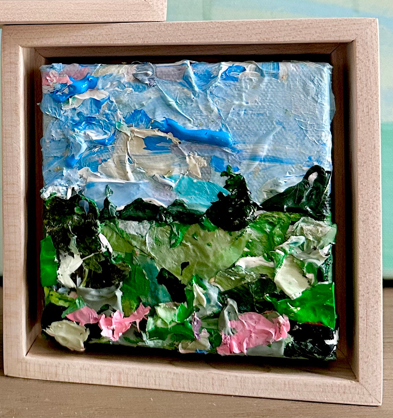 “Room to Grow” II 4x4 Dinner in the Hayfield Collection (framed)