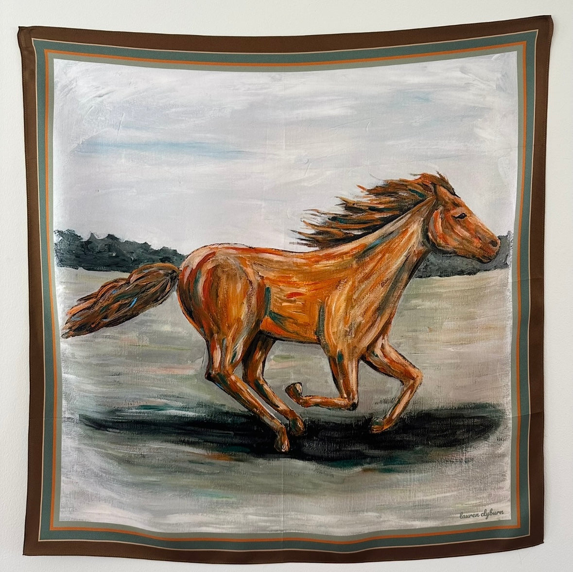 “Be Strong and Courageous” Horse Scarf