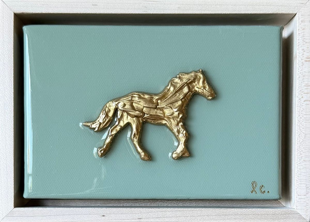 Textured Horse 4x6 (framed)