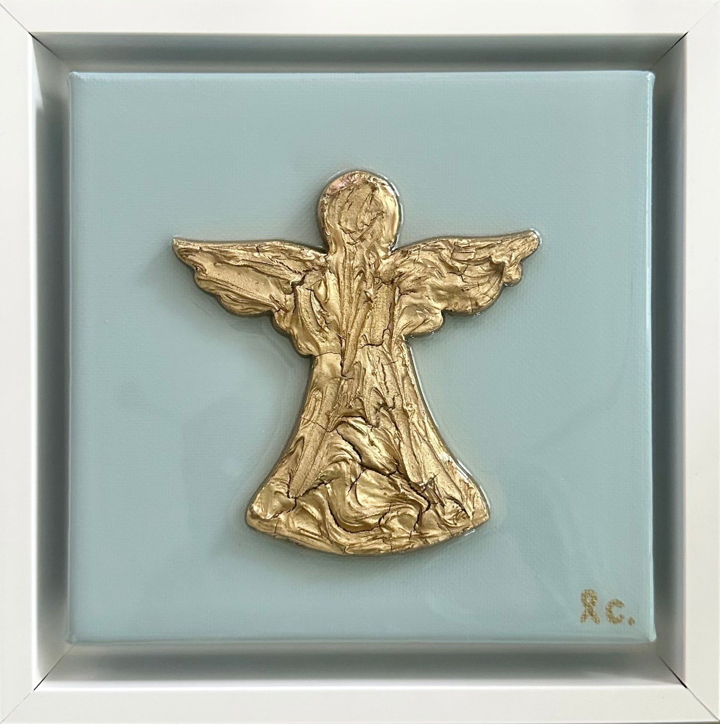 Textured Guardian Angel 6x6 (framed)