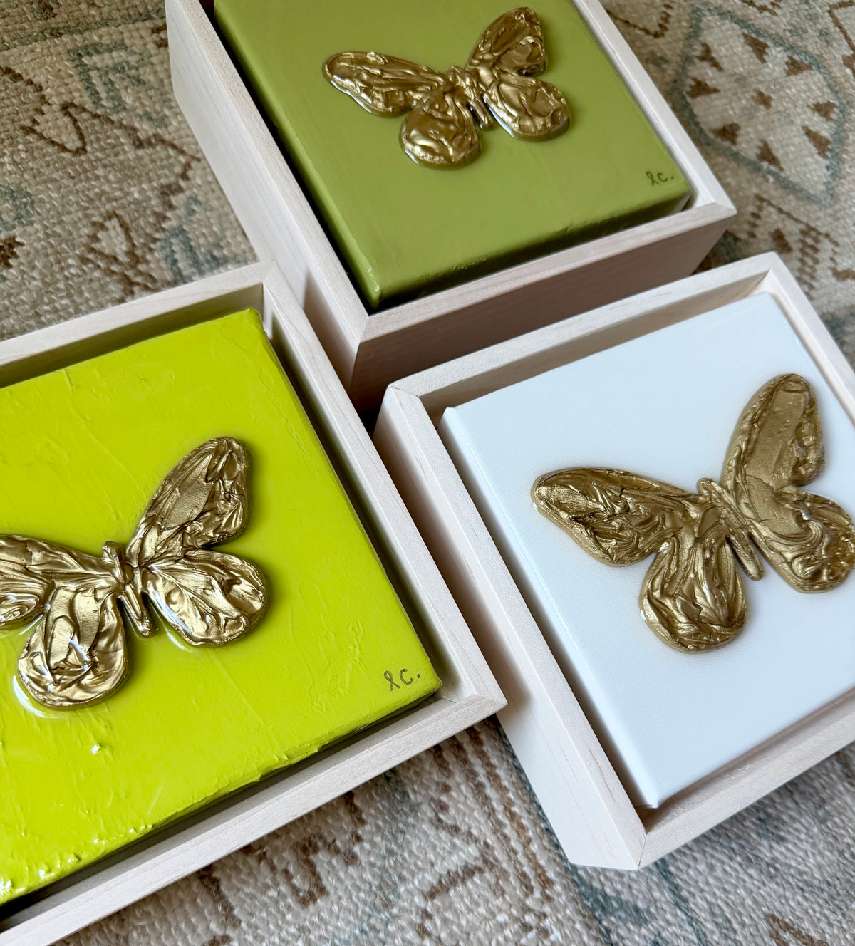 Textured Butterfly 6x6 (framed)