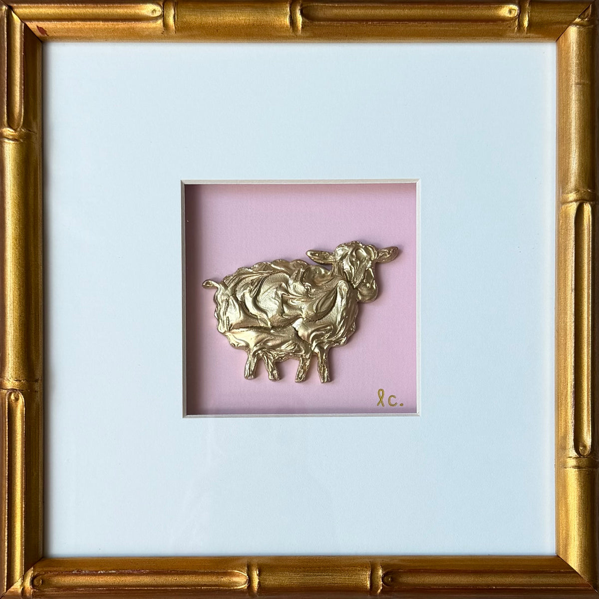 Intaglio Collection Lamb 10x10 (Framed)