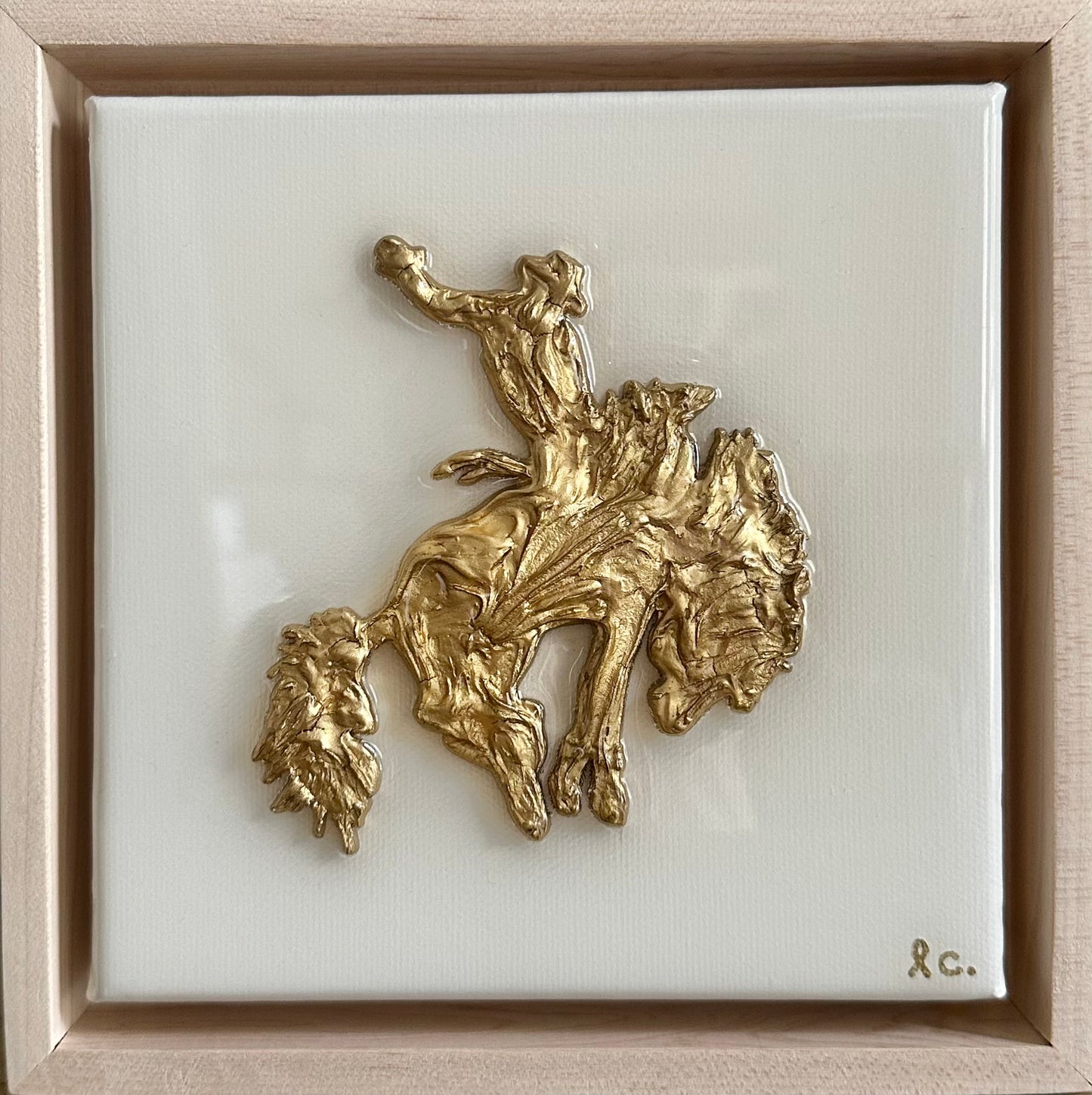 Textured Cowboy 6x6 (framed)