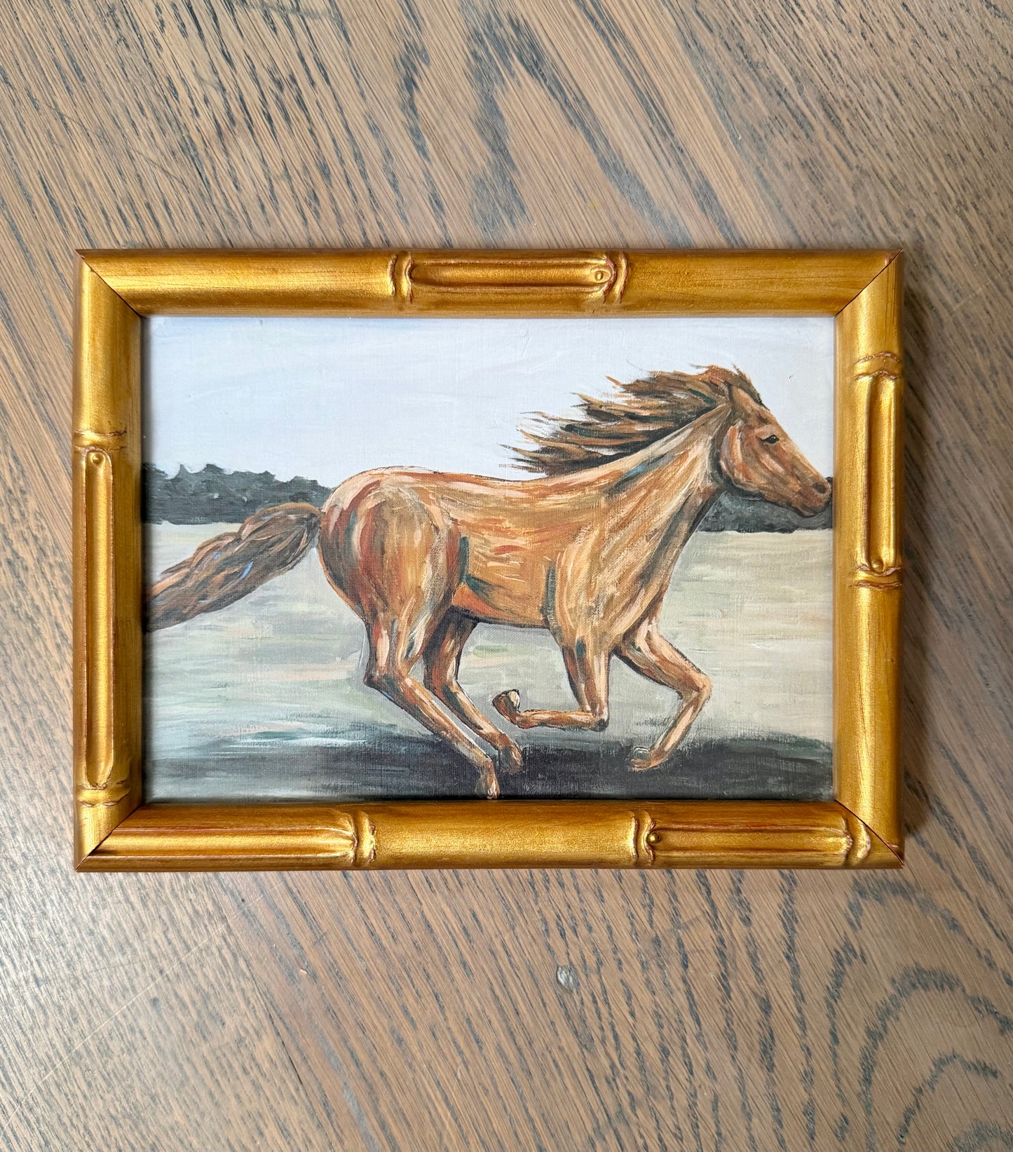 “Be Strong and Courageous” framed signed print 6x8