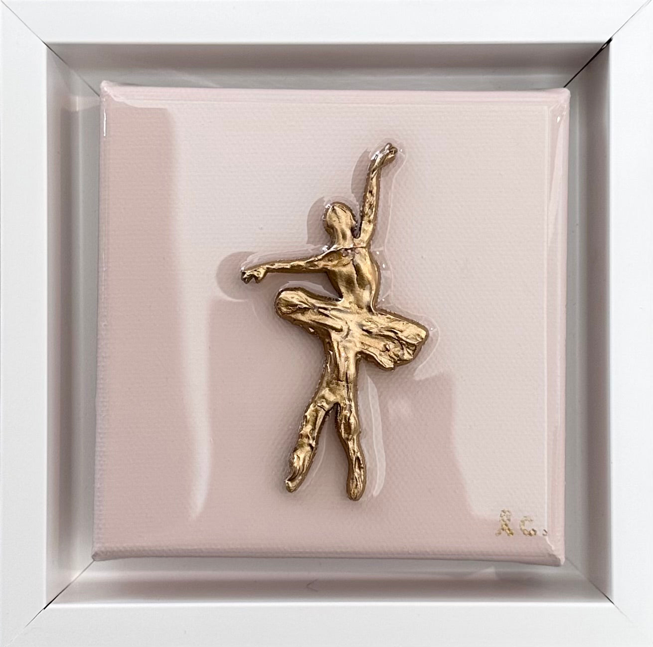 Textured Ballerina 4x4 (framed)