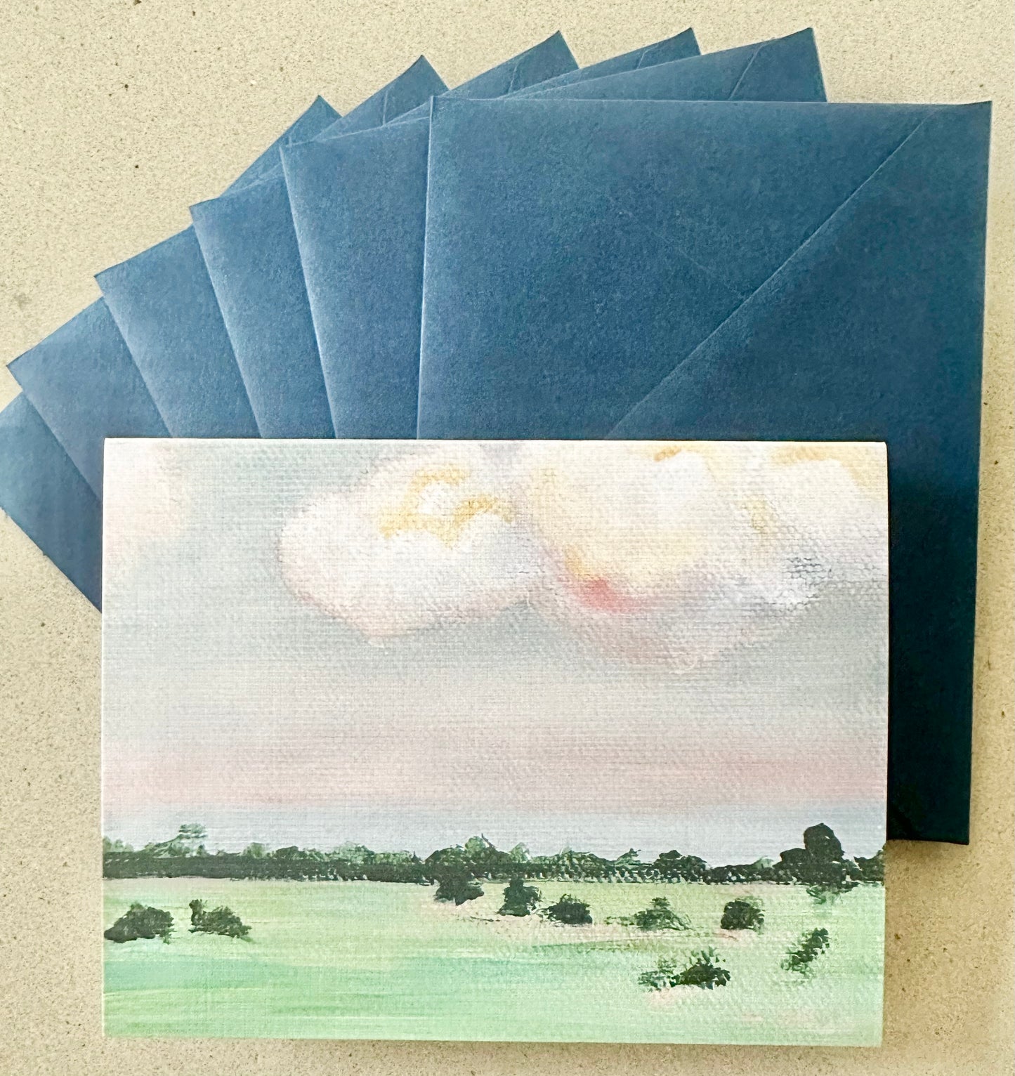 Dinner in the Hayfield Stationary