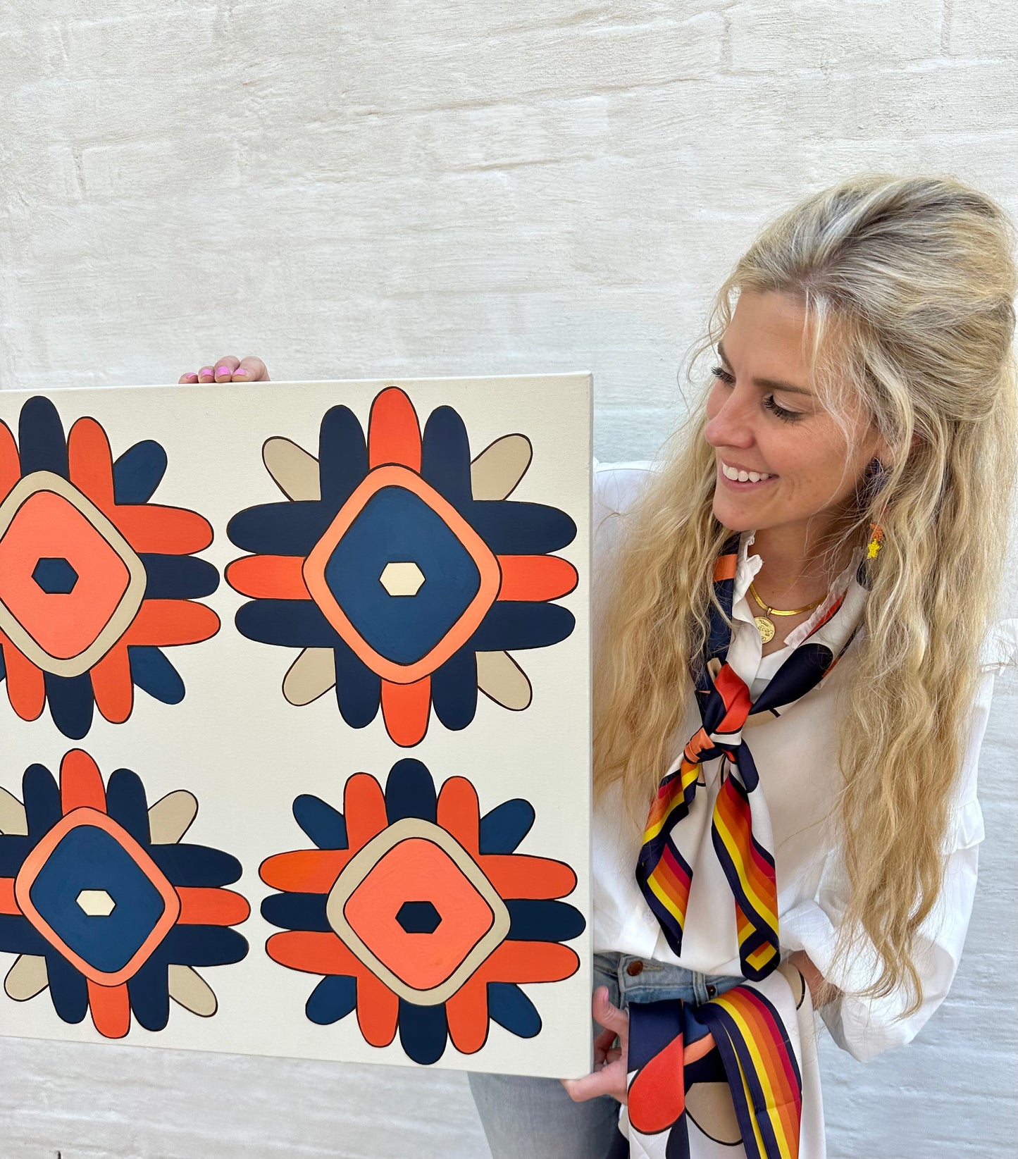 Round Top Wildflowers Scarf (Astros Throwback)