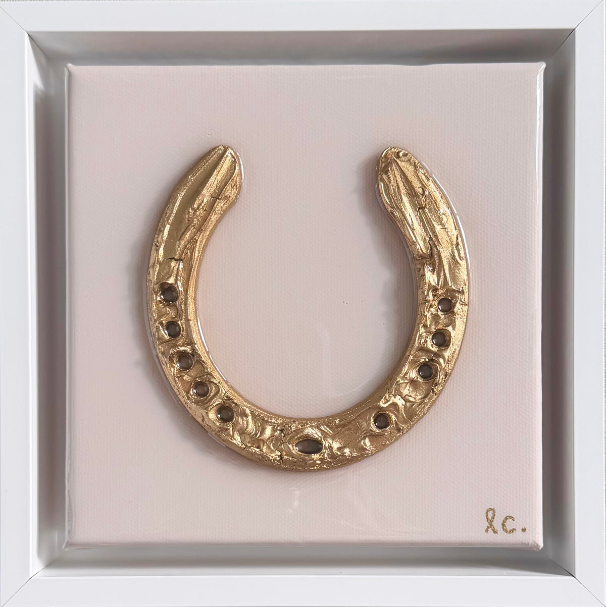Textured Horseshoe 6x6 (framed)