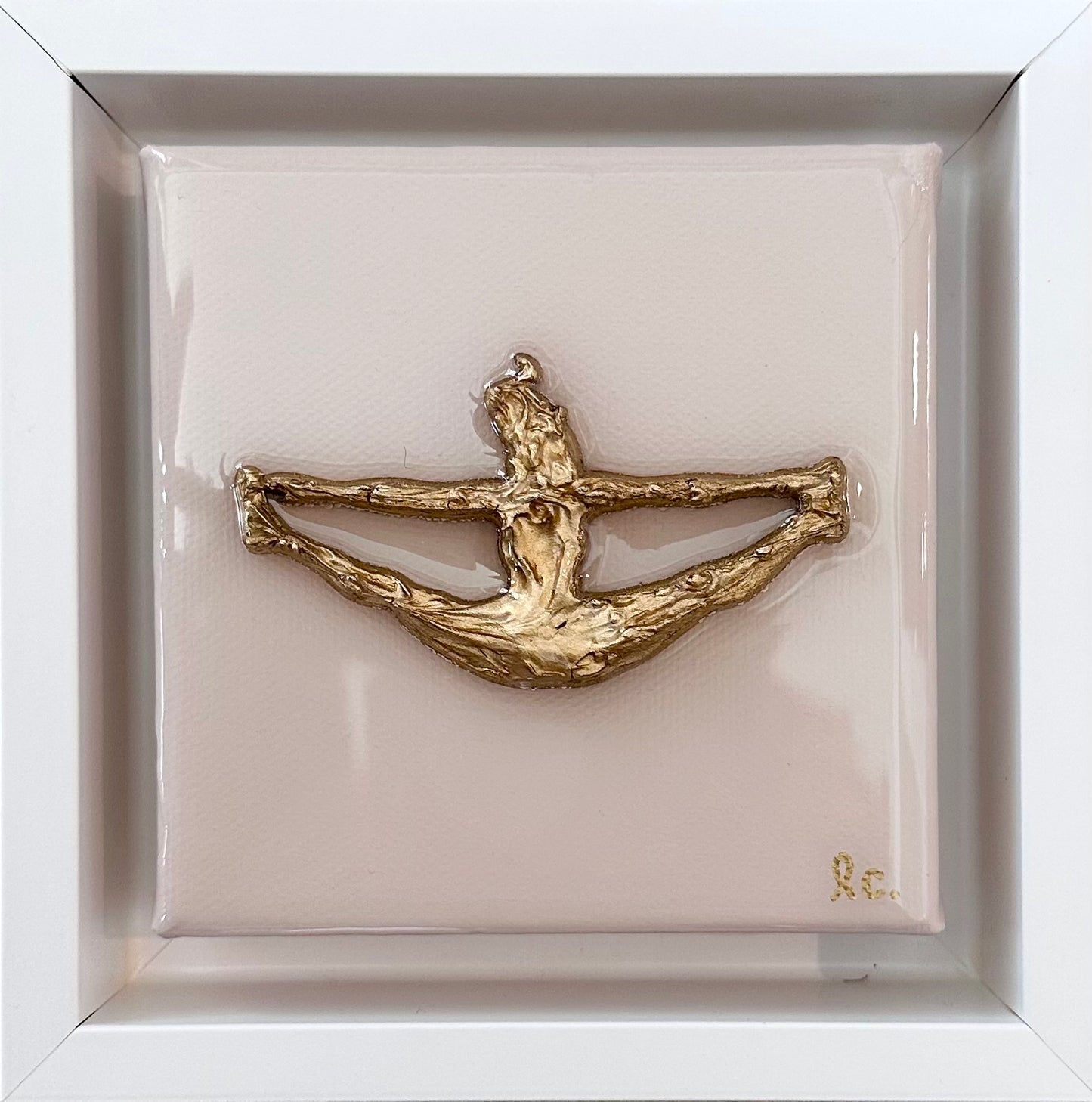 Textured Cheerleader 4x4 (framed)