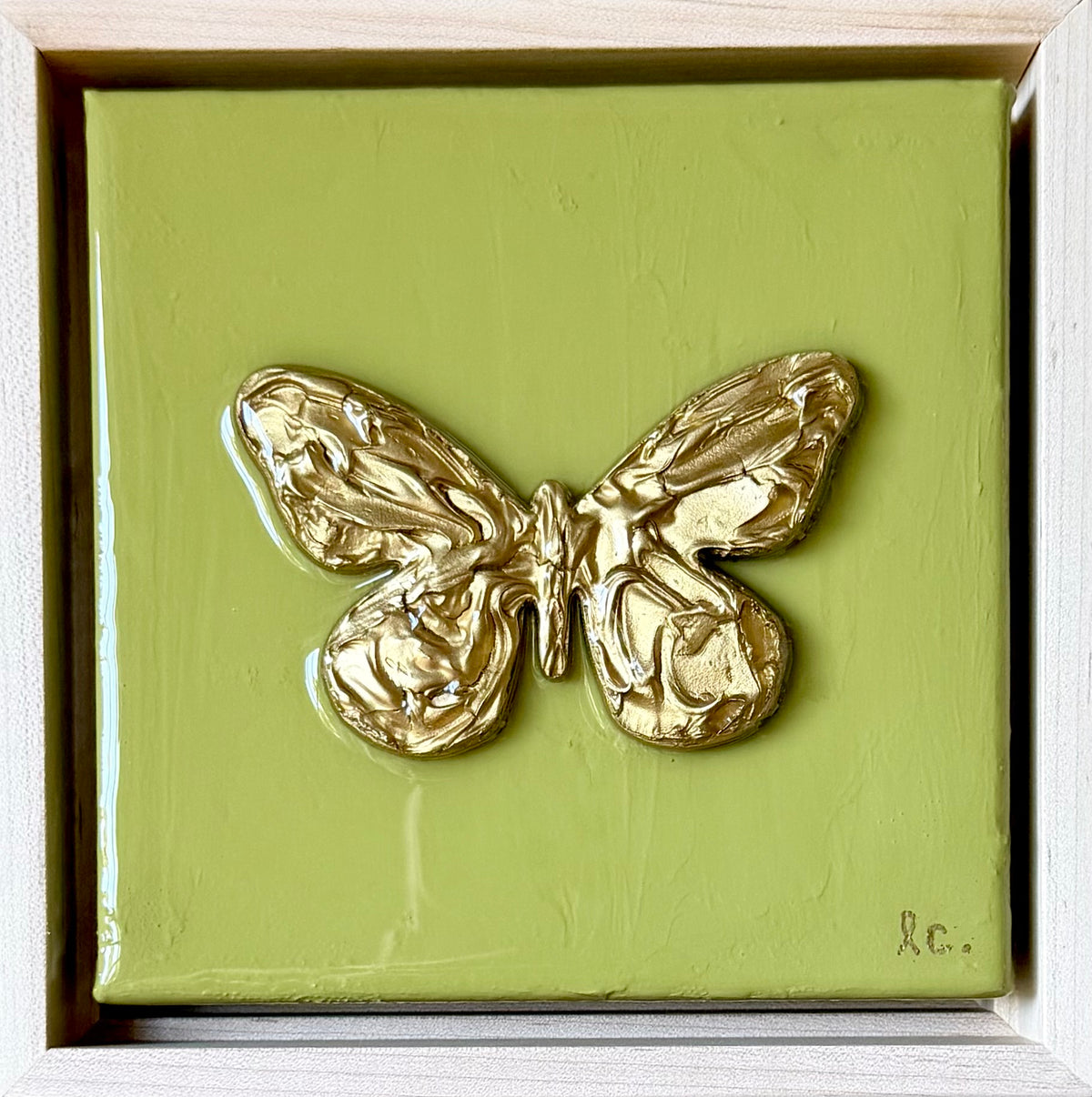 Textured Butterfly 6x6 (framed)