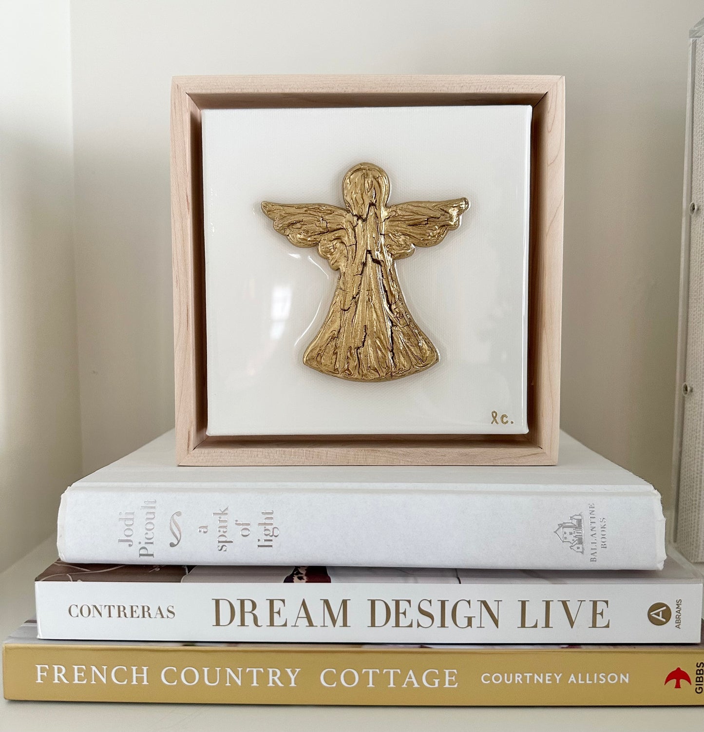Textured Guardian Angel (Custom) 4x6 framed