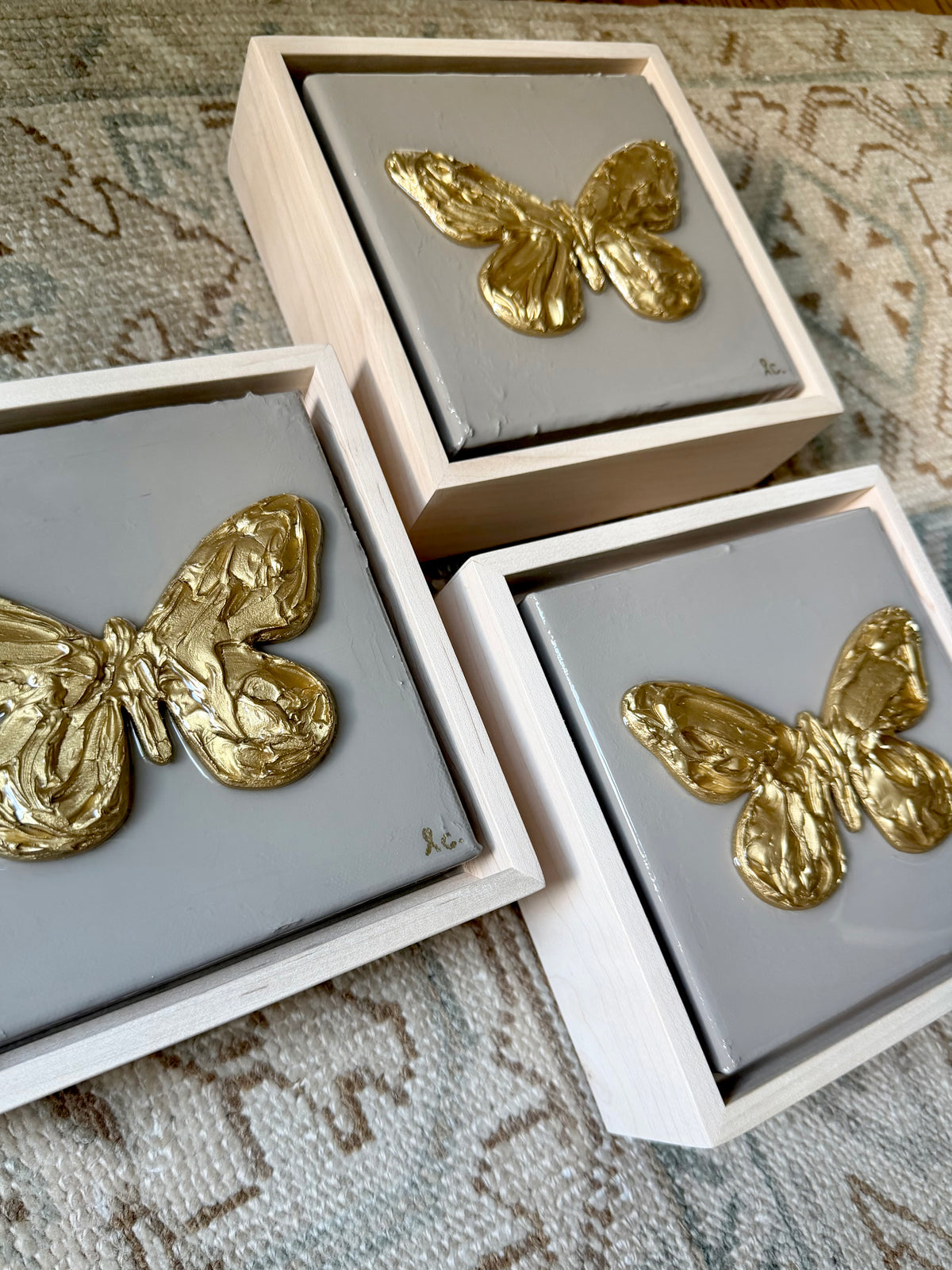 Textured Butterfly 6x6 (framed)