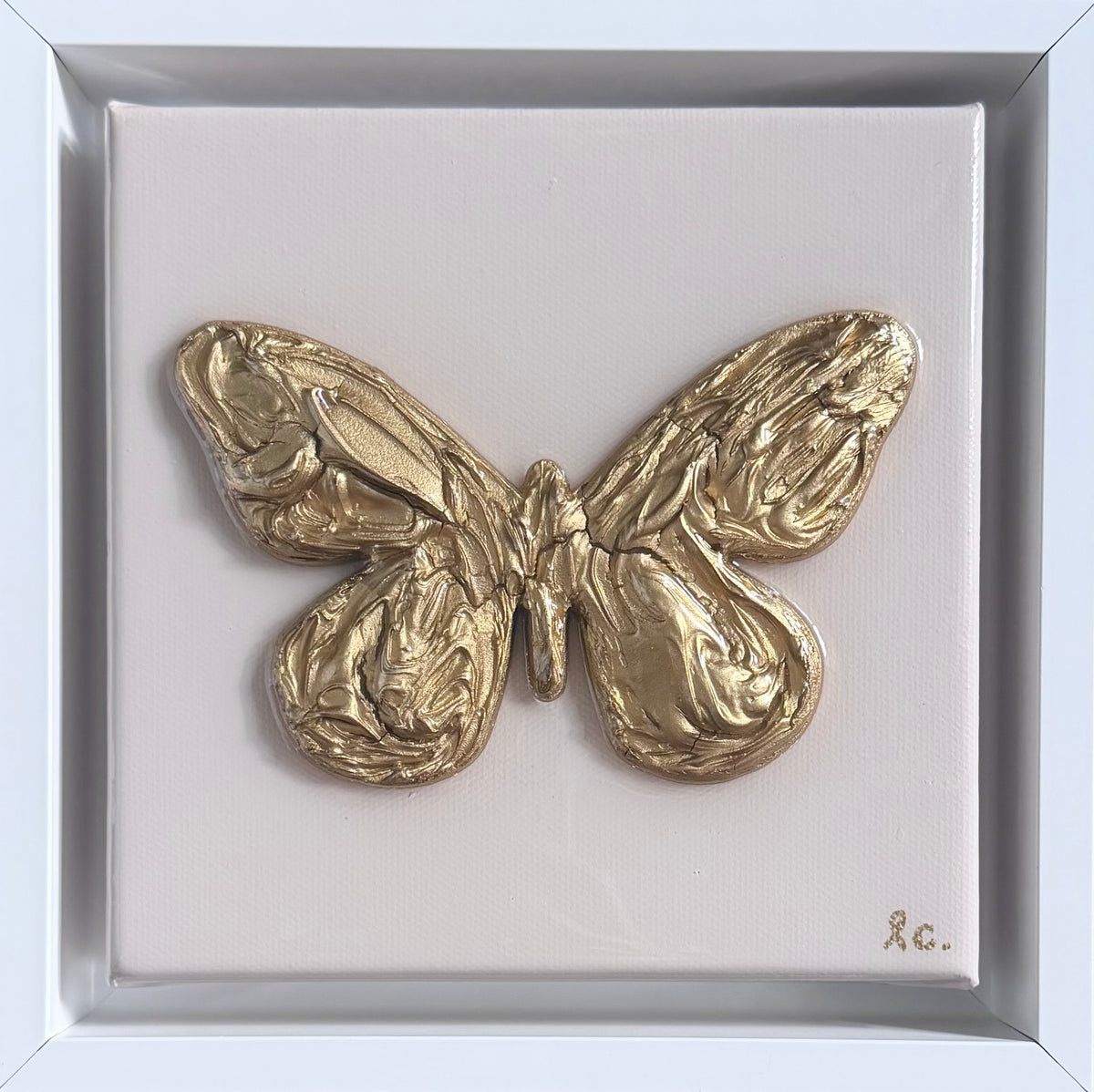 Textured Butterfly 6x6 (framed)