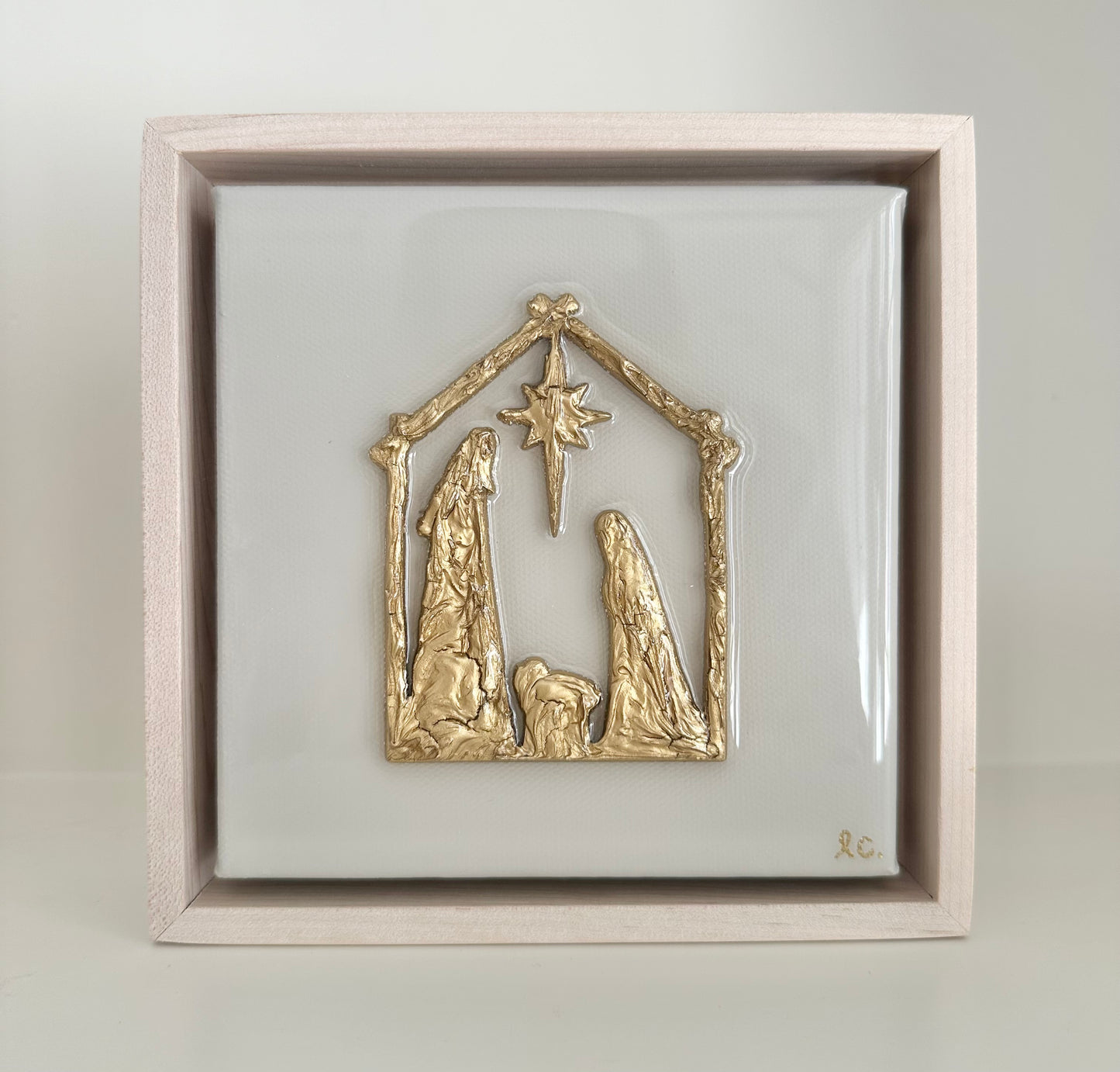 Made to Order: Textured Nativity 6x6 (framed)