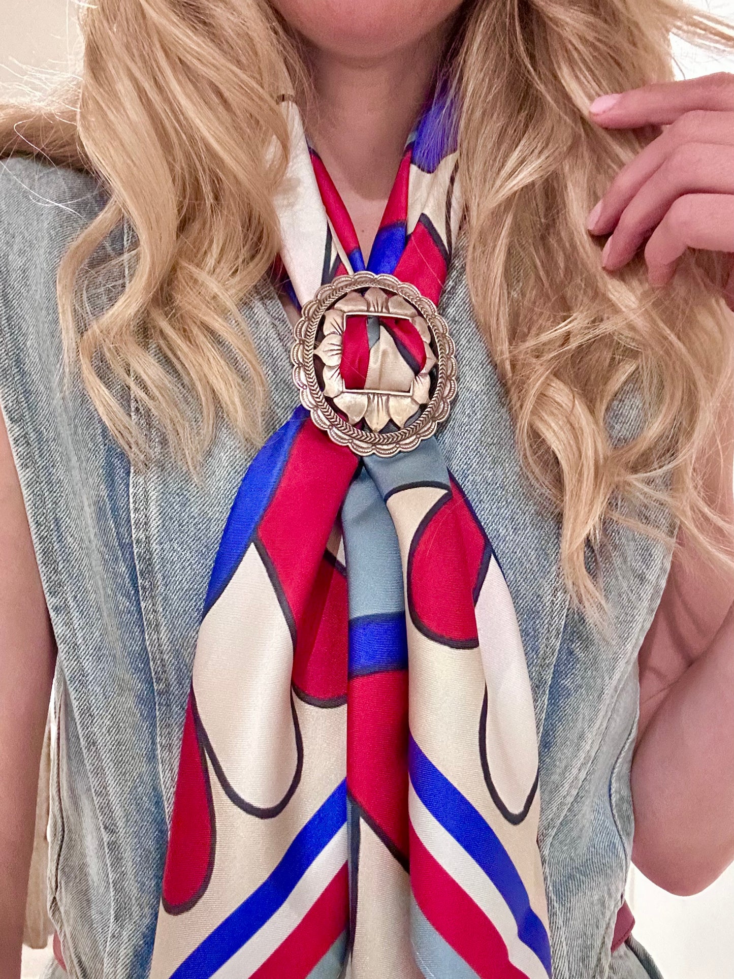 Vintage Scarf Concho