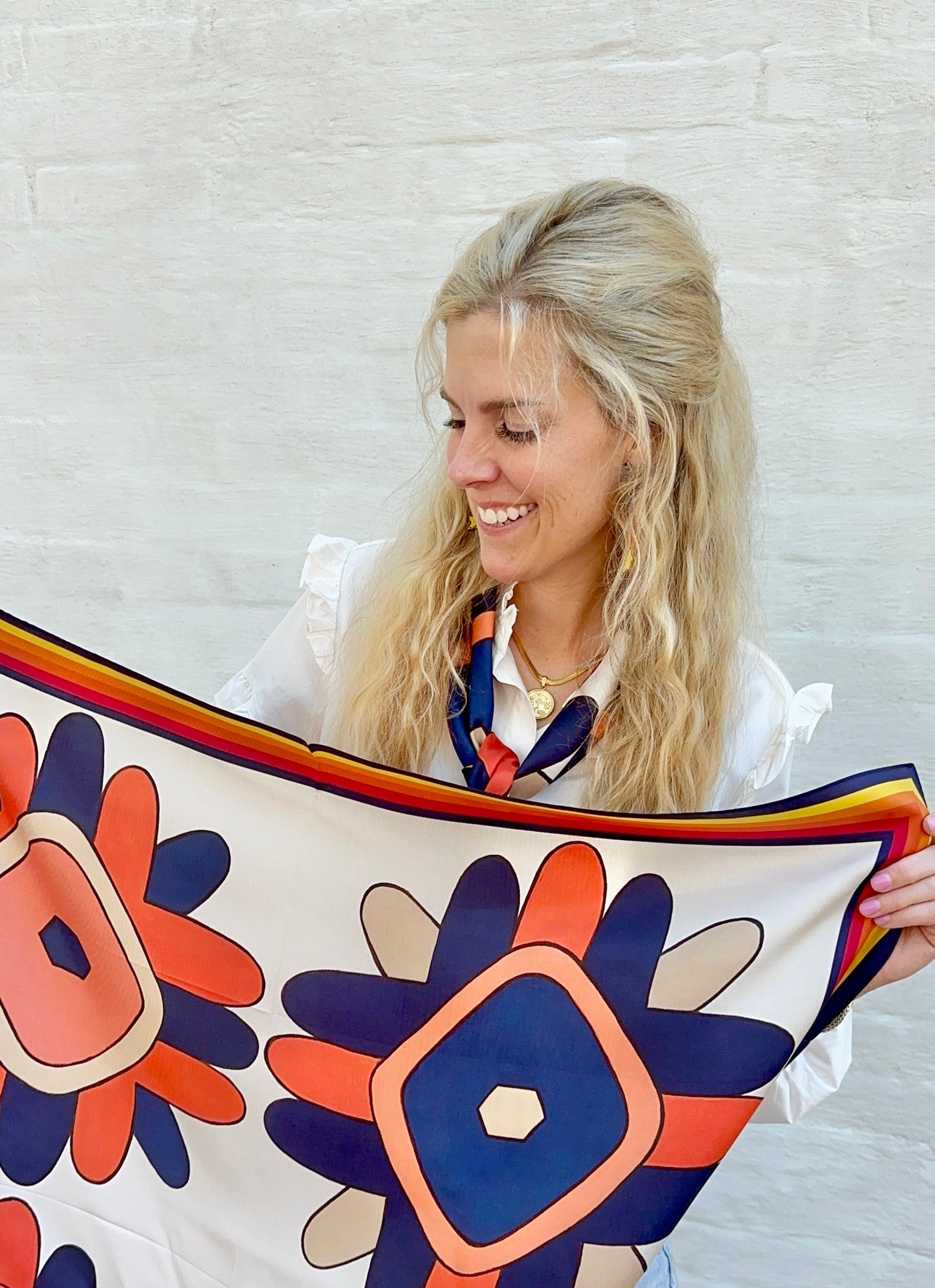 Round Top Wildflowers Scarf (Astros Throwback)