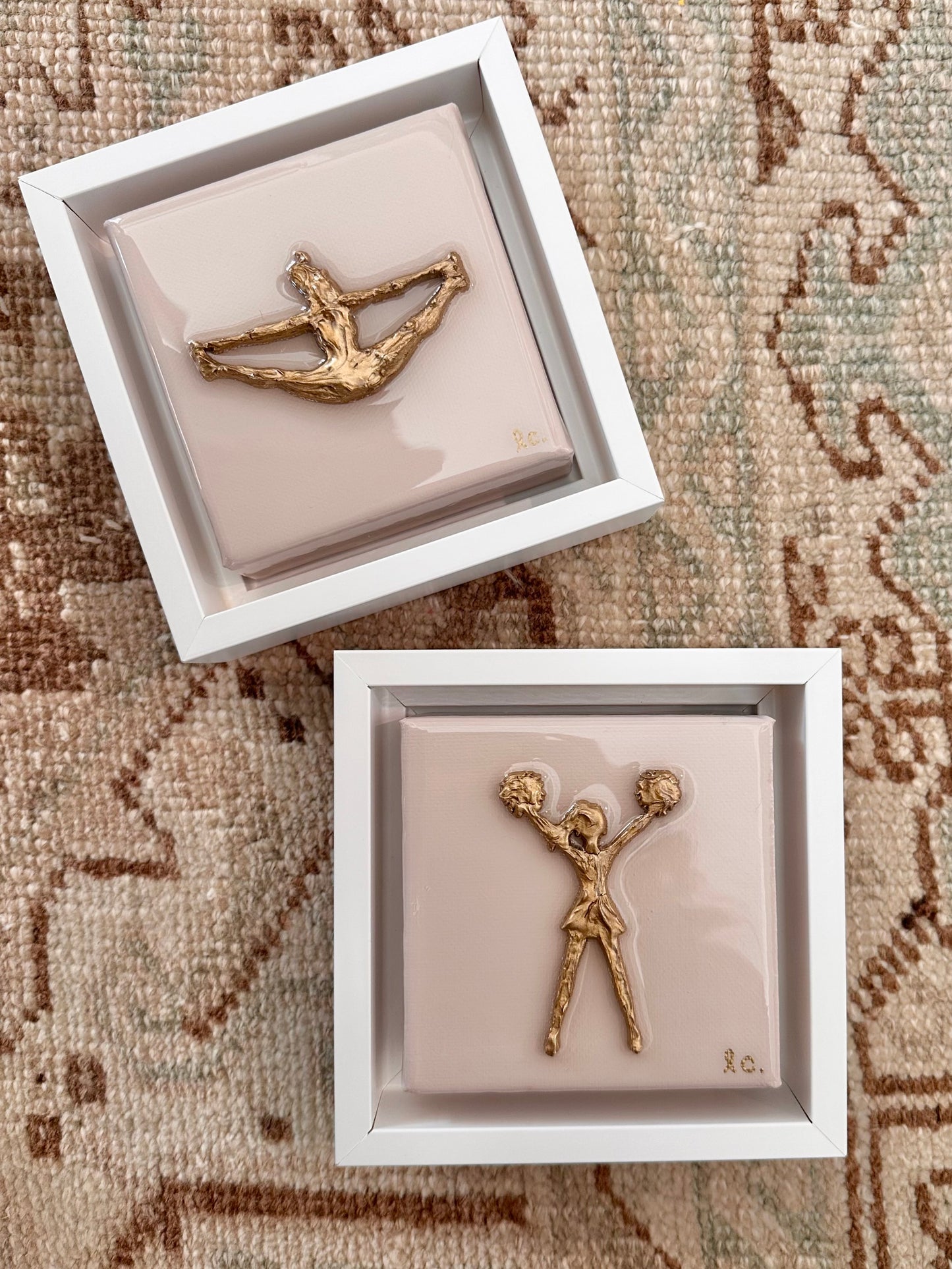 Textured Cheerleader 4x4 (framed)