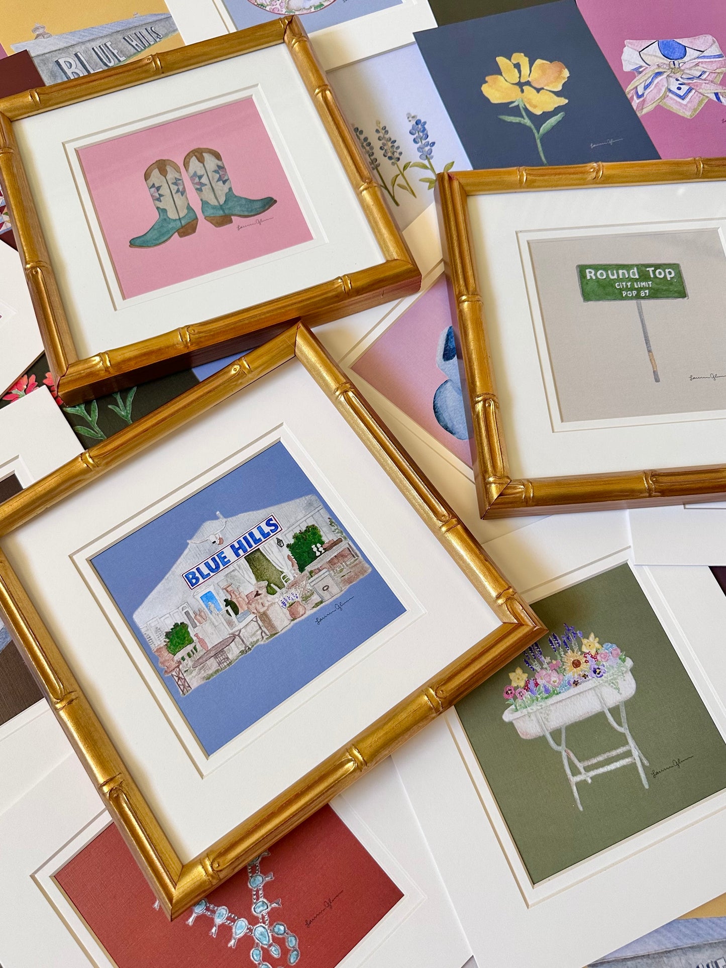 “Squash Blossom Necklace” signed print 5x7