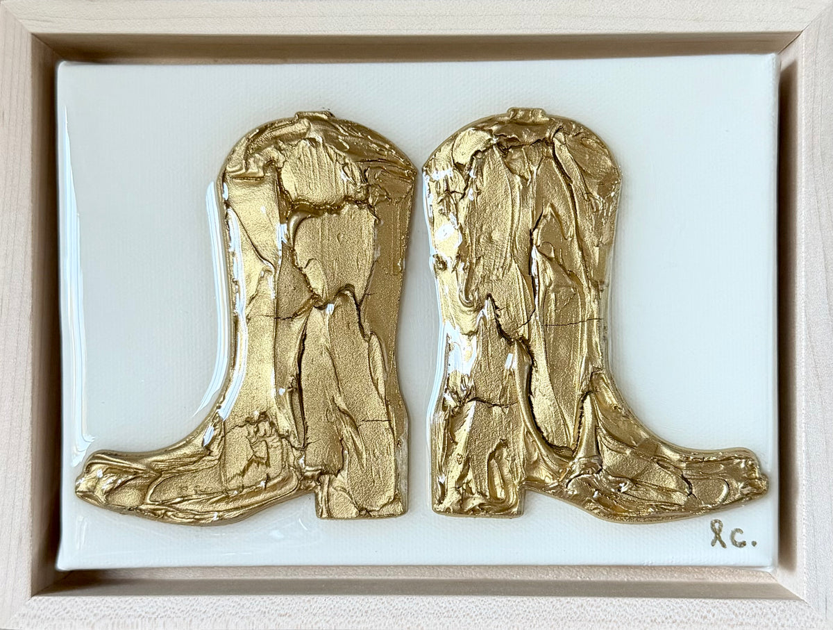 Textured Boots 5x7 (framed)