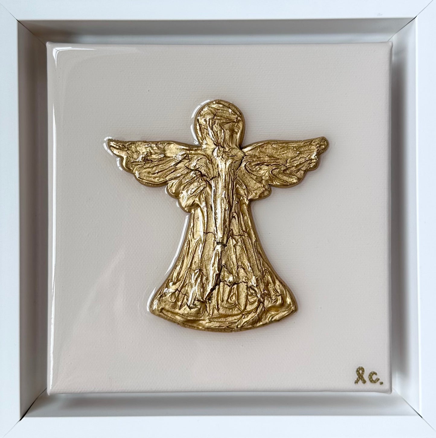 Textured Guardian Angel 6x6 (framed)