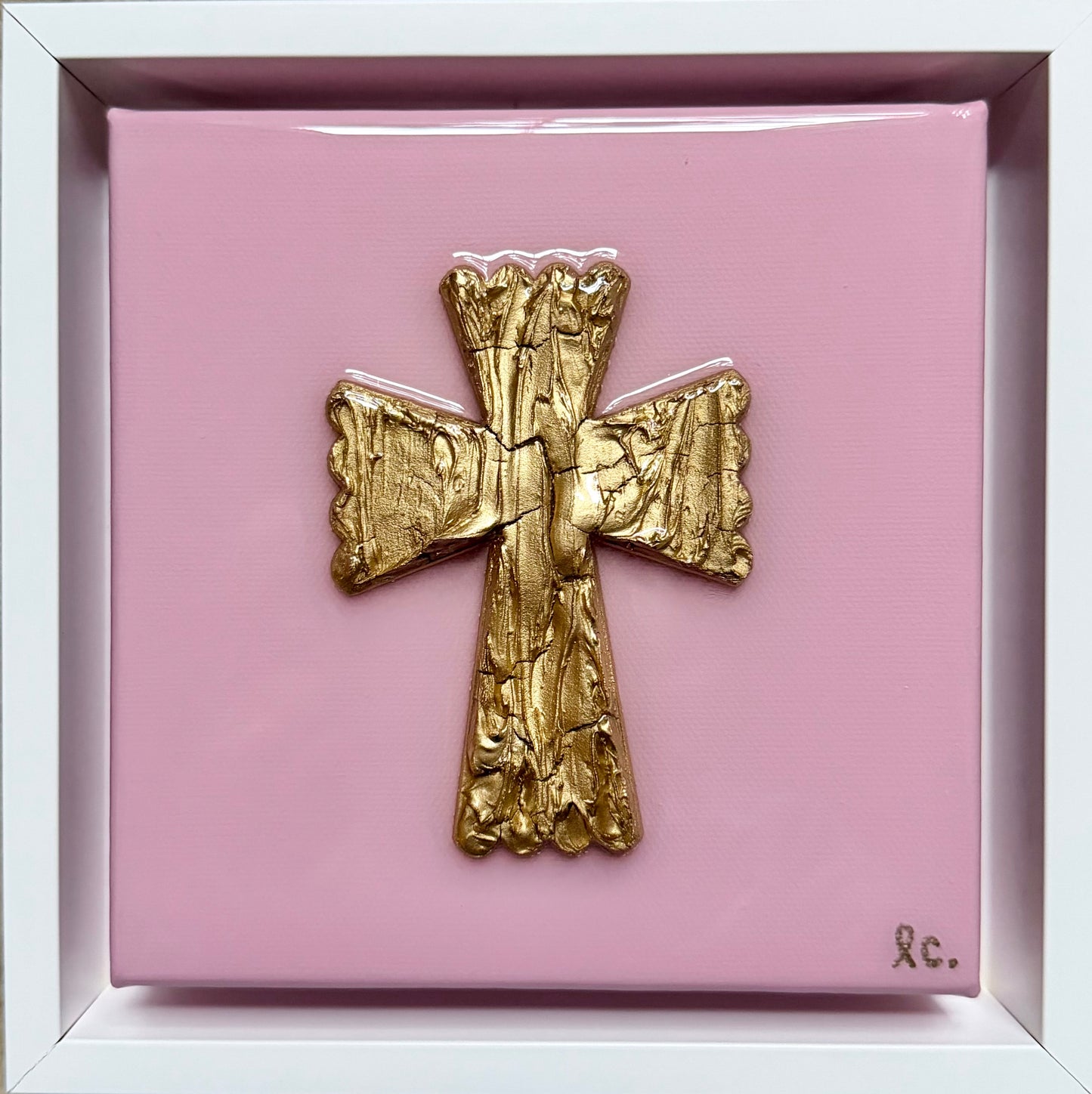 CUSTOM Textured Cross 6x6 (framed)