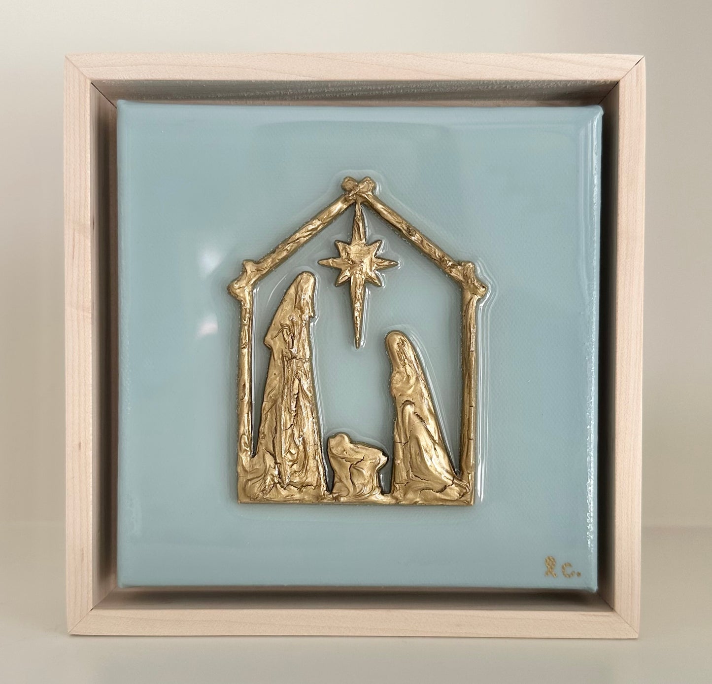 Made to Order: Textured Nativity 6x6 (framed)