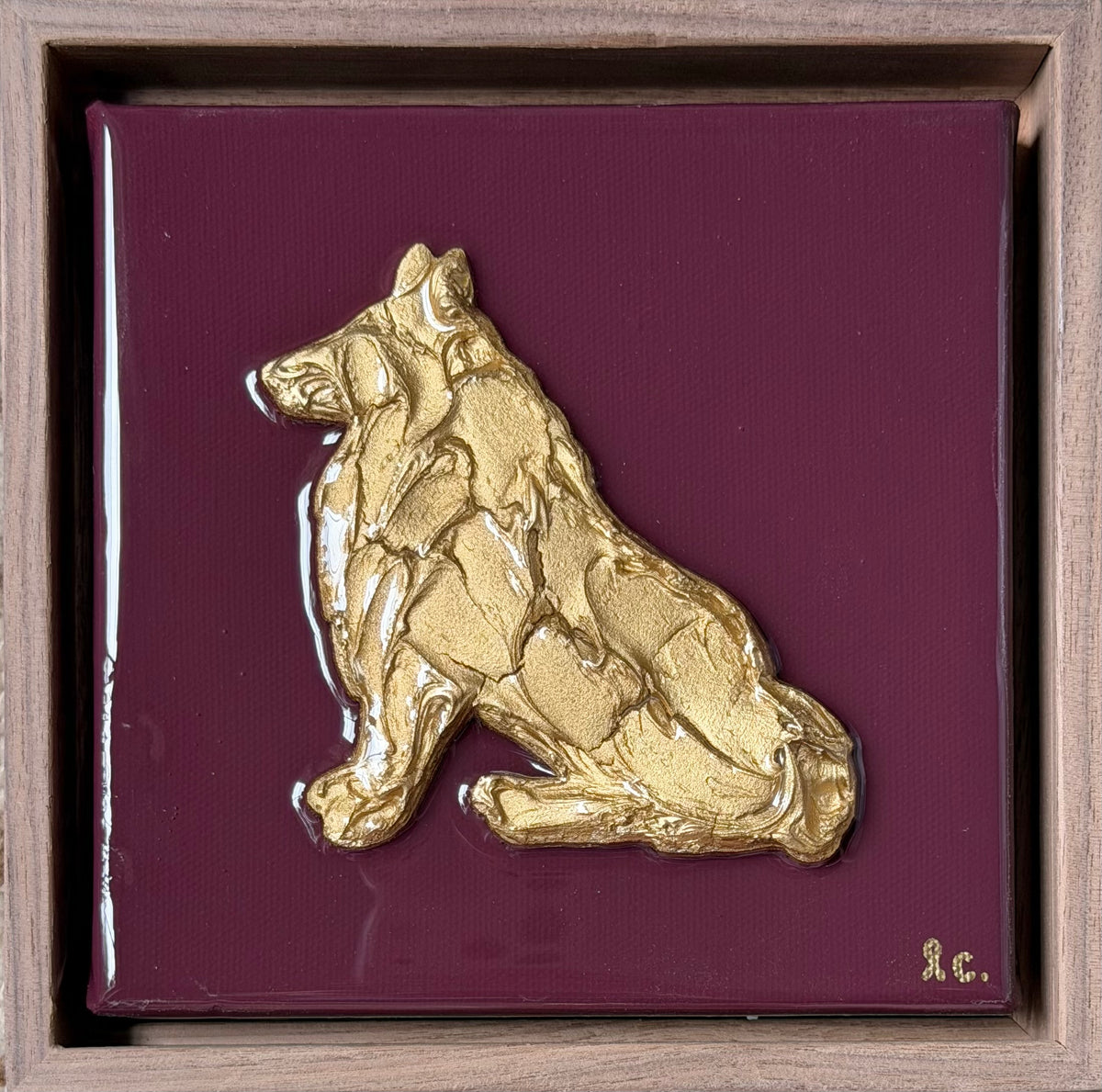 Gameday Collection Textured Collie 6x6 (framed)