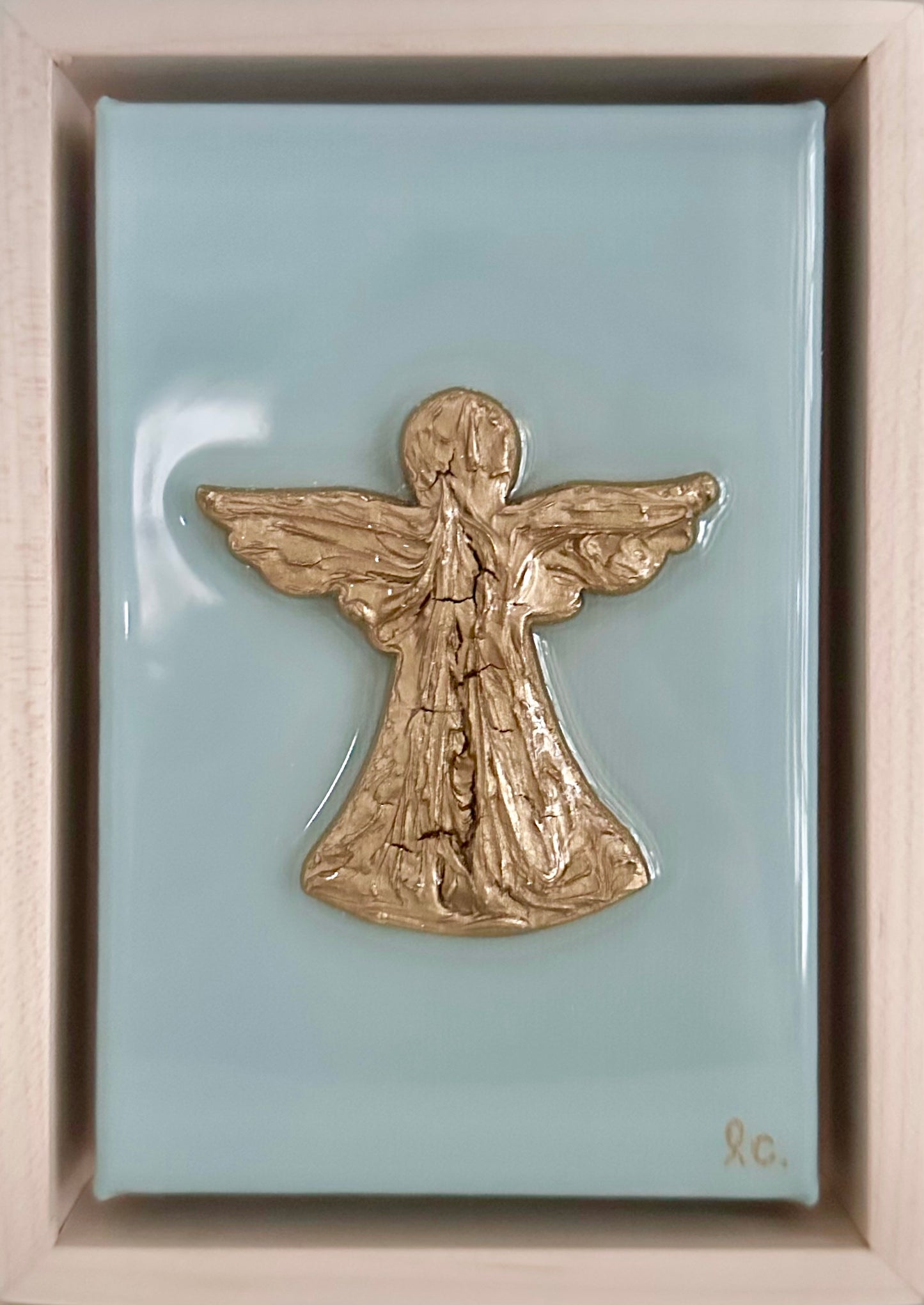 Textured Guardian Angel 4x6 (framed)