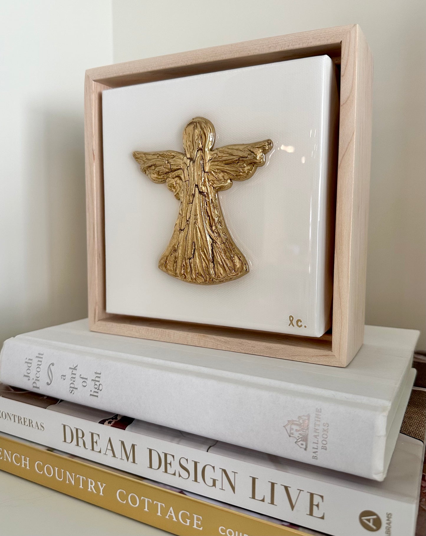 Textured Guardian Angel 6x6 (framed)