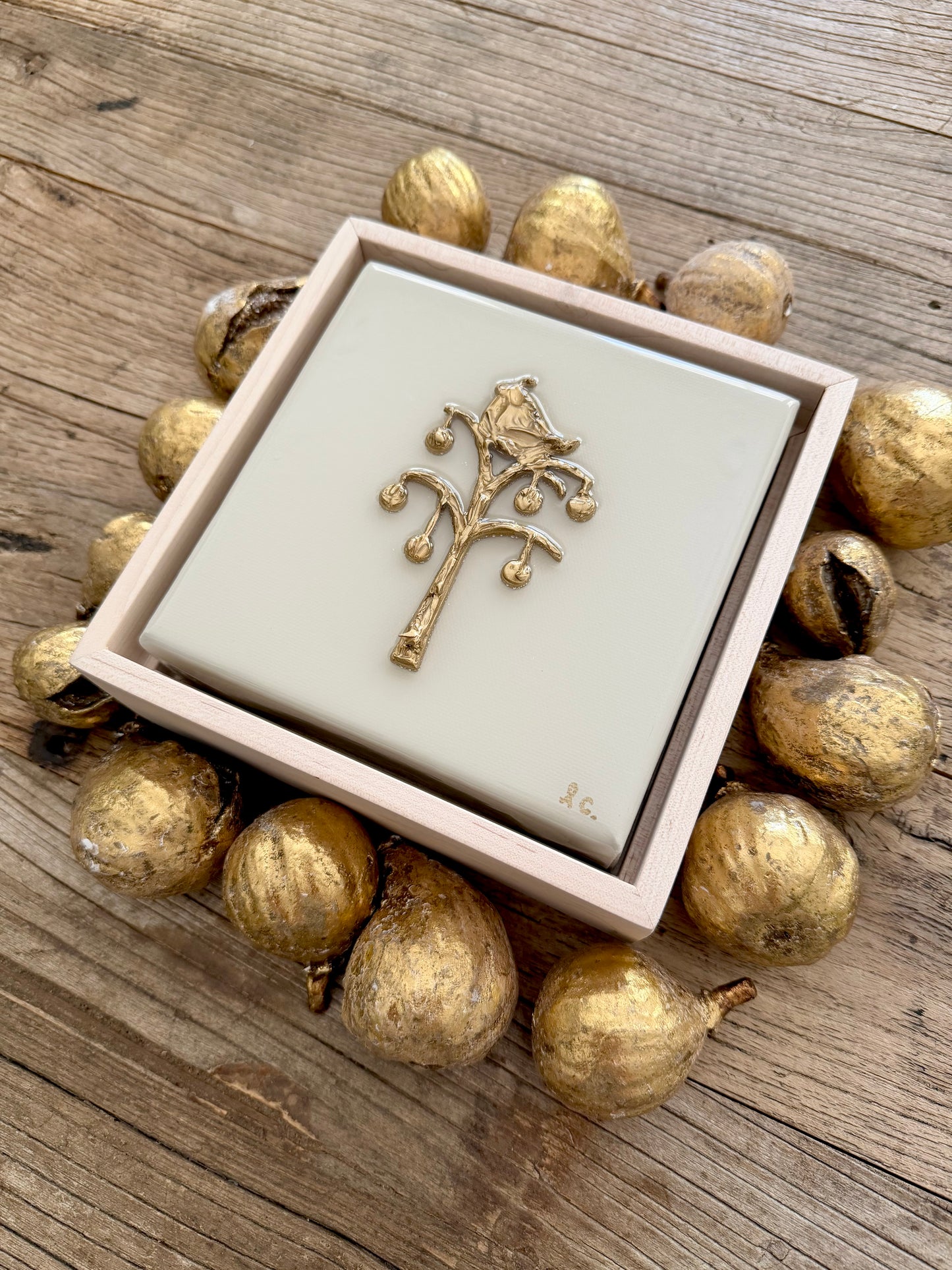 Partridge in a Pear Tree 6x6 (framed)