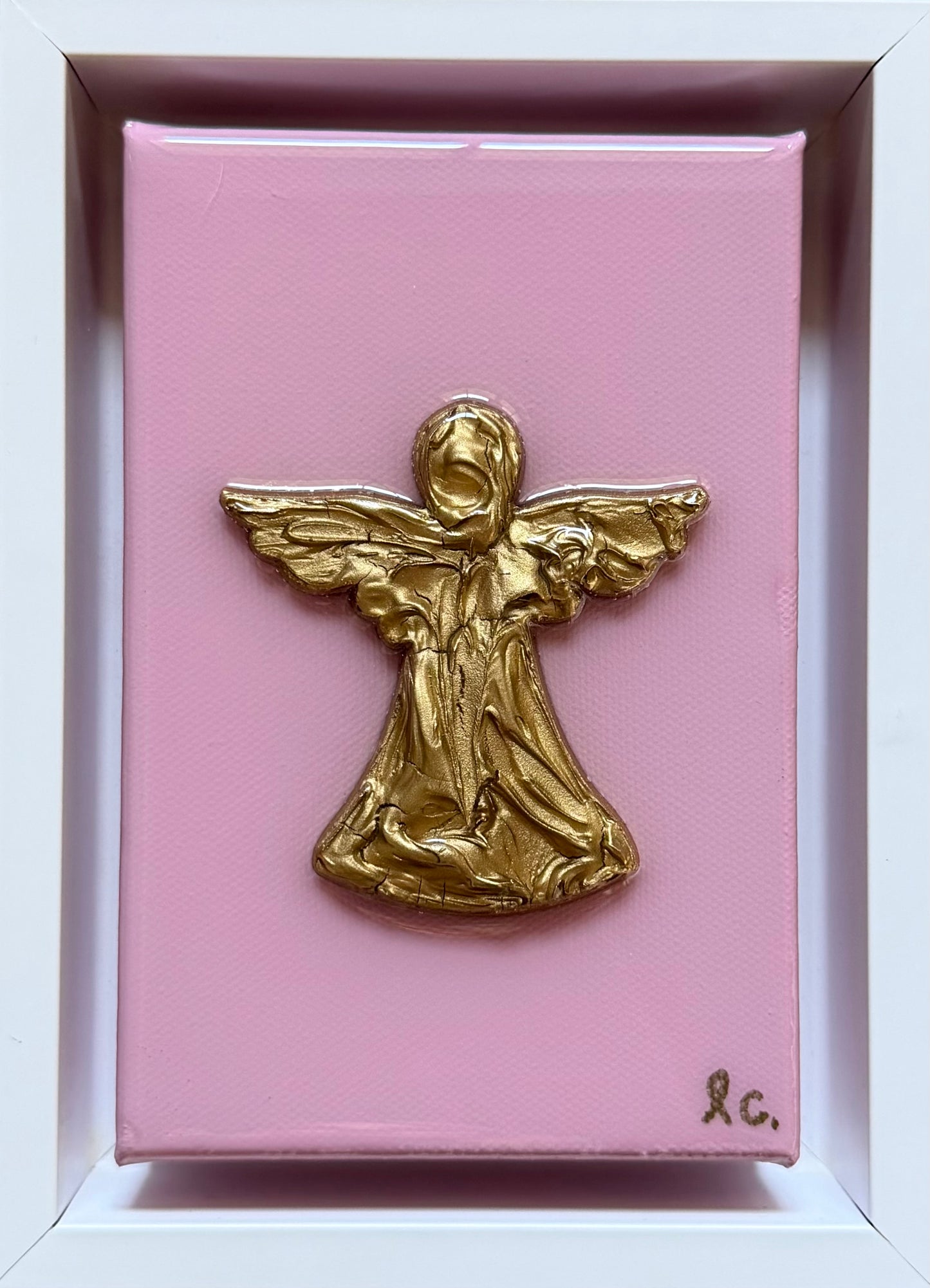 Textured Guardian Angel 4x6 (framed)