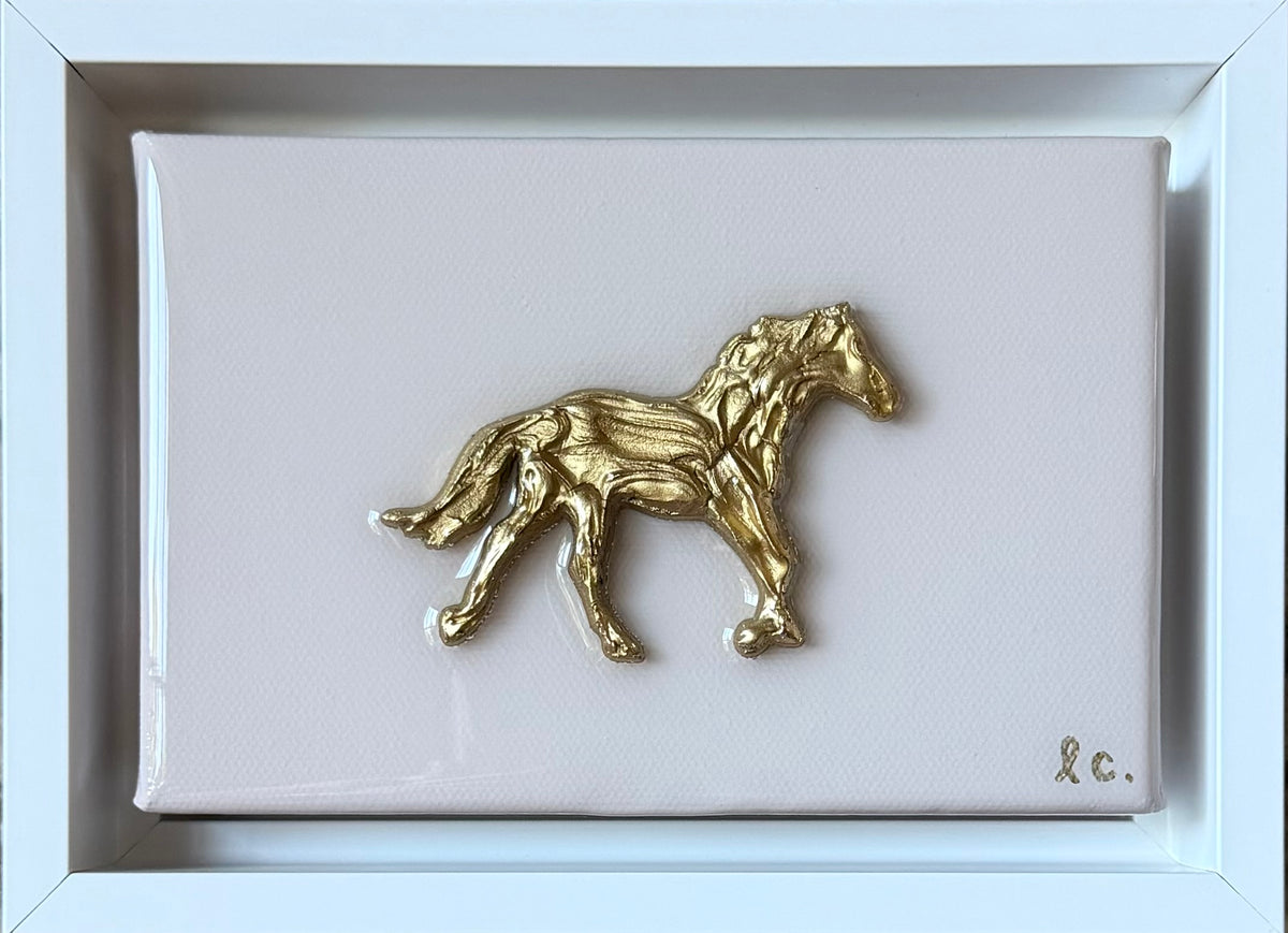 Textured Horse 4x6 (framed)