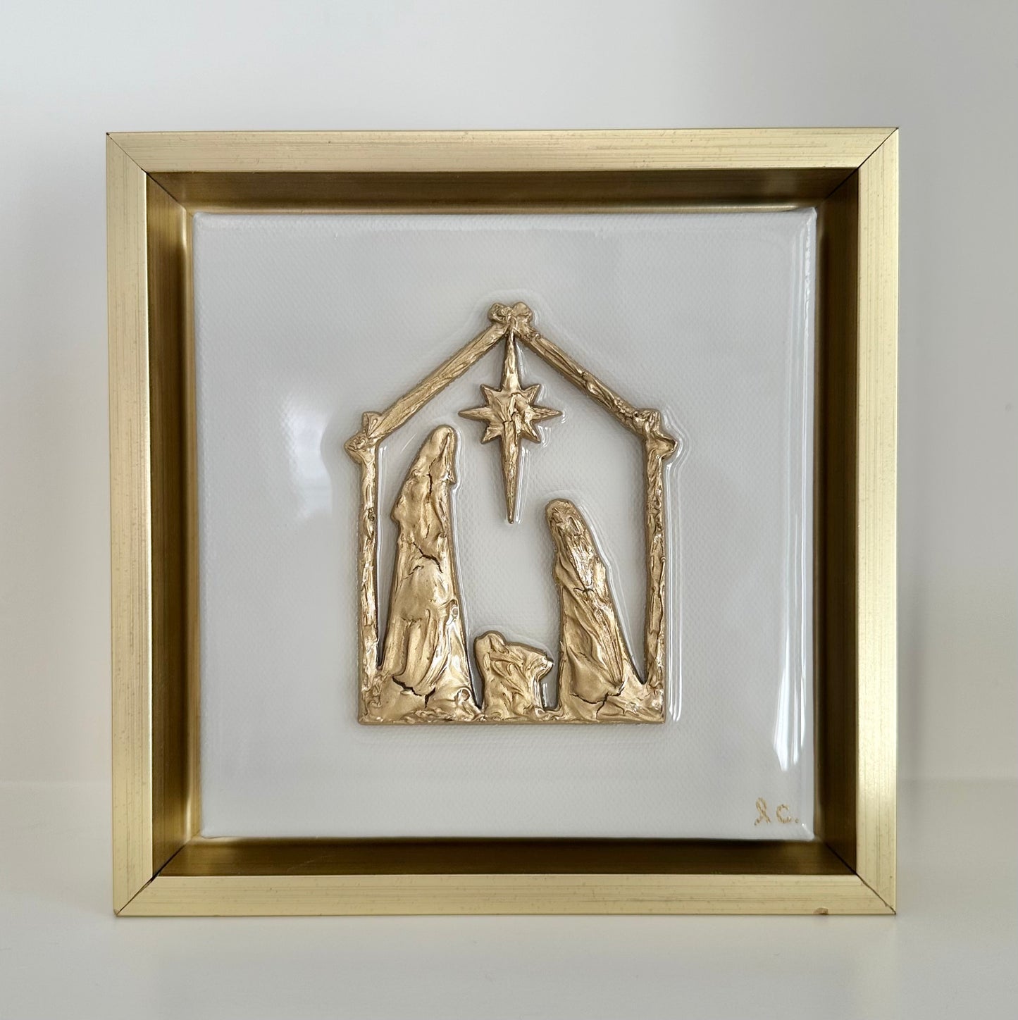 Made to Order: Textured Nativity 6x6 (framed)