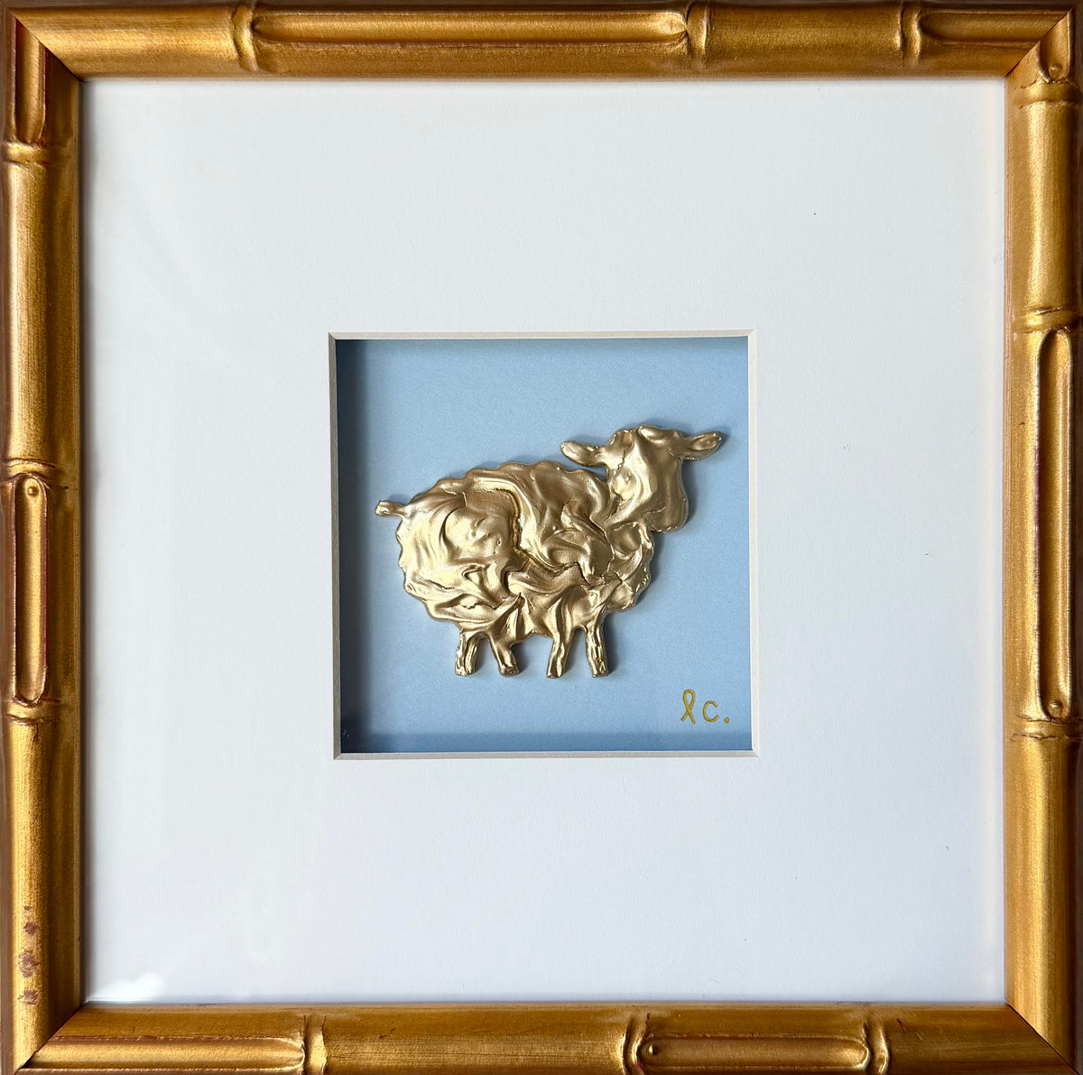 Intaglio Collection Lamb 10x10 (Framed)