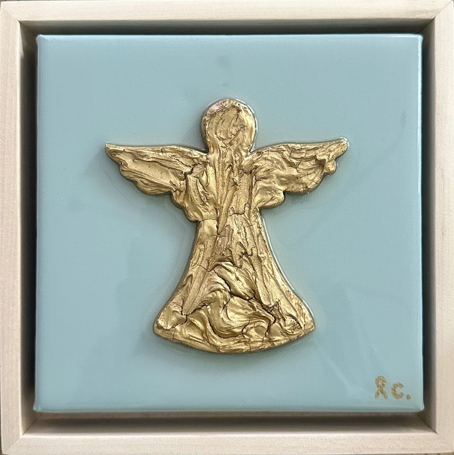 Textured Guardian Angel 6x6 (framed)