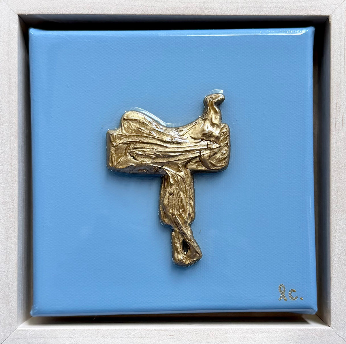 Textured Saddle 5x5 (framed)