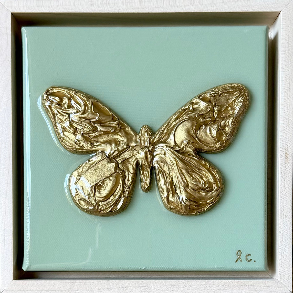 Textured Butterfly 6x6 (framed)