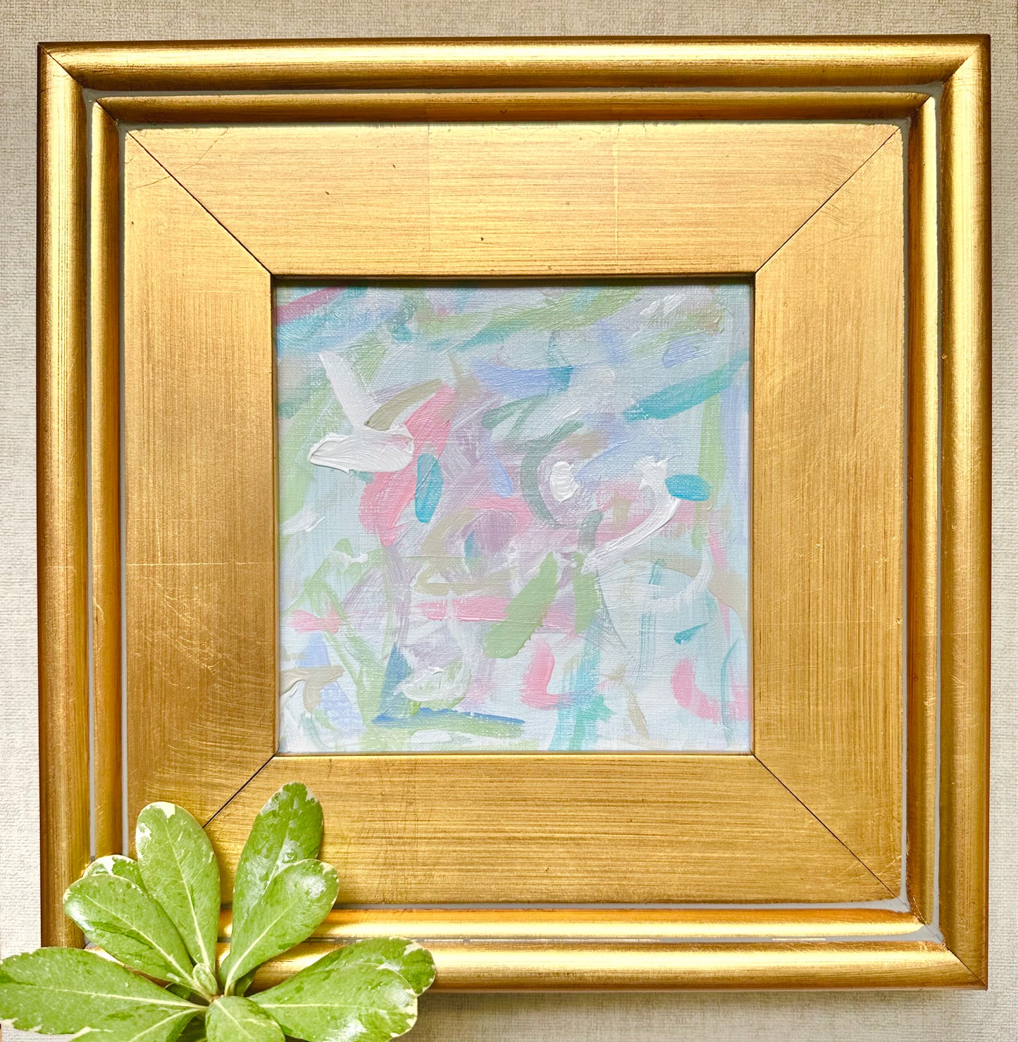 “Neverland” 6”x6” (on Paper, Framed)