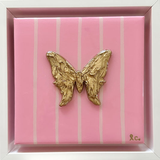 Textured Butterfly 6x6 (framed)