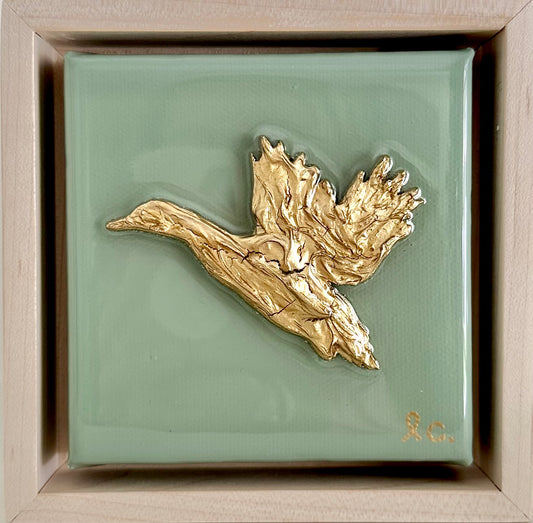 Textured Duck 4x4 (framed)