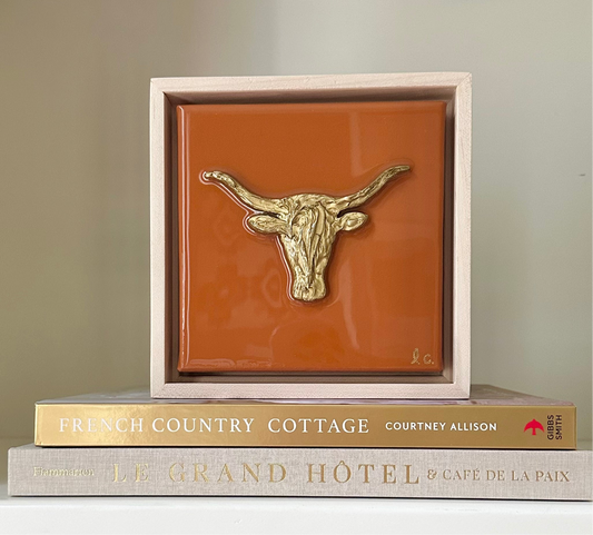 Gameday Textured Longhorn 6x6 (framed)