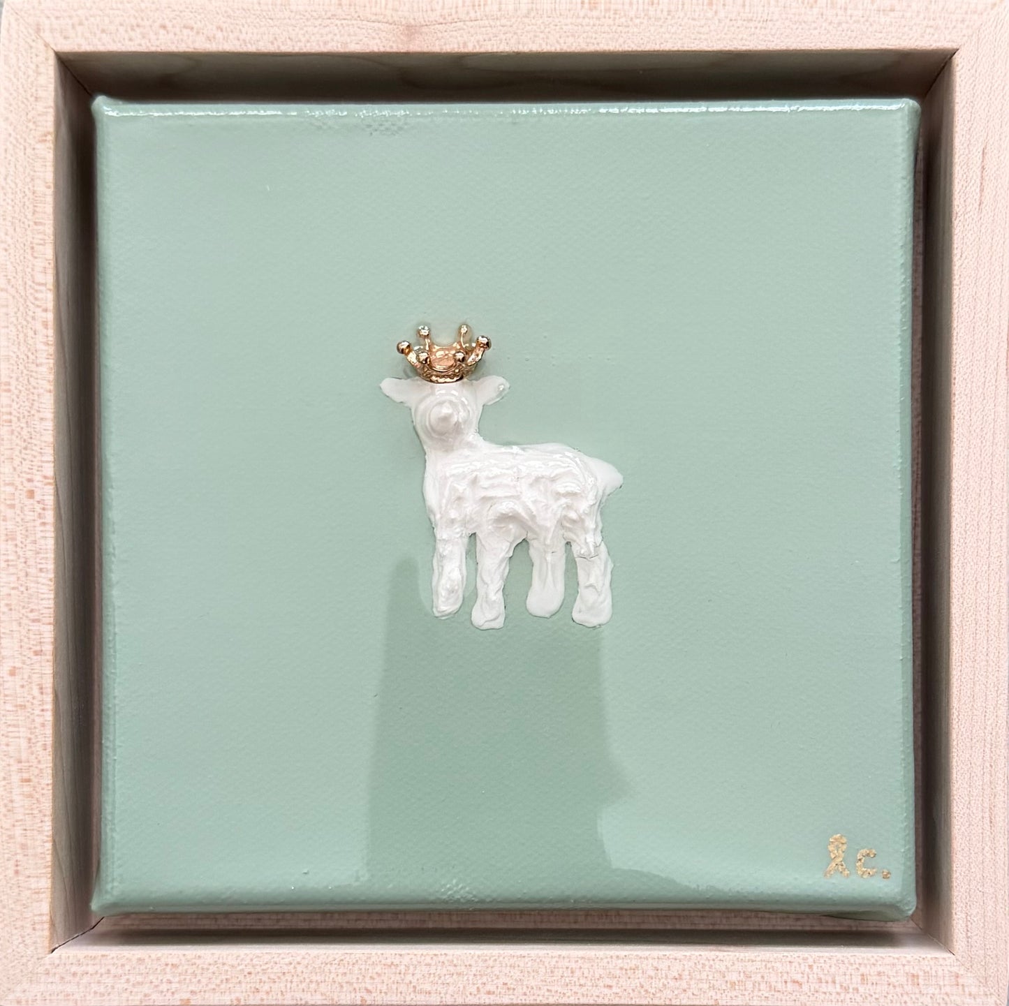 Amazing Grace Lamb©️ 5x5 (framed)