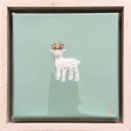 Amazing Grace Lamb©️ 5x5 (framed)