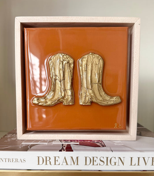 Gameday Collection Textured Boots 6x6 (framed)