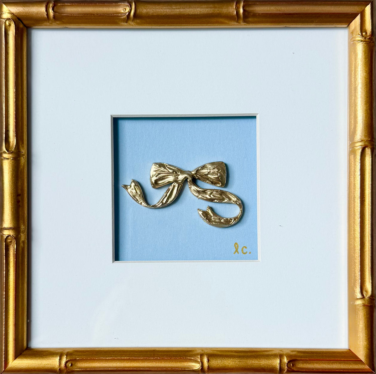 Intaglio Collection Bow 10x10 (Framed)