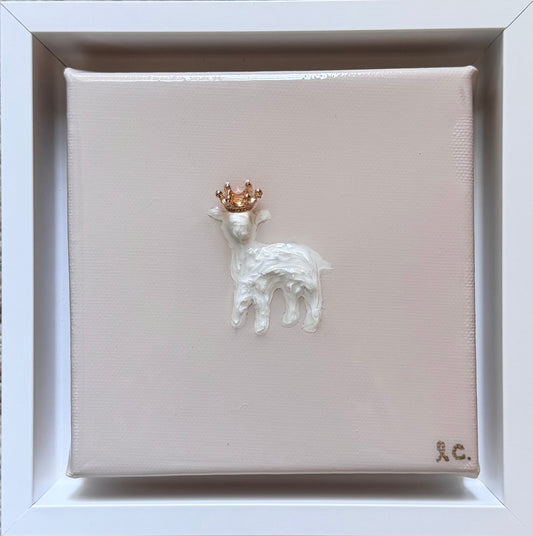 Amazing Grace Lamb©️ 5x5 (framed)